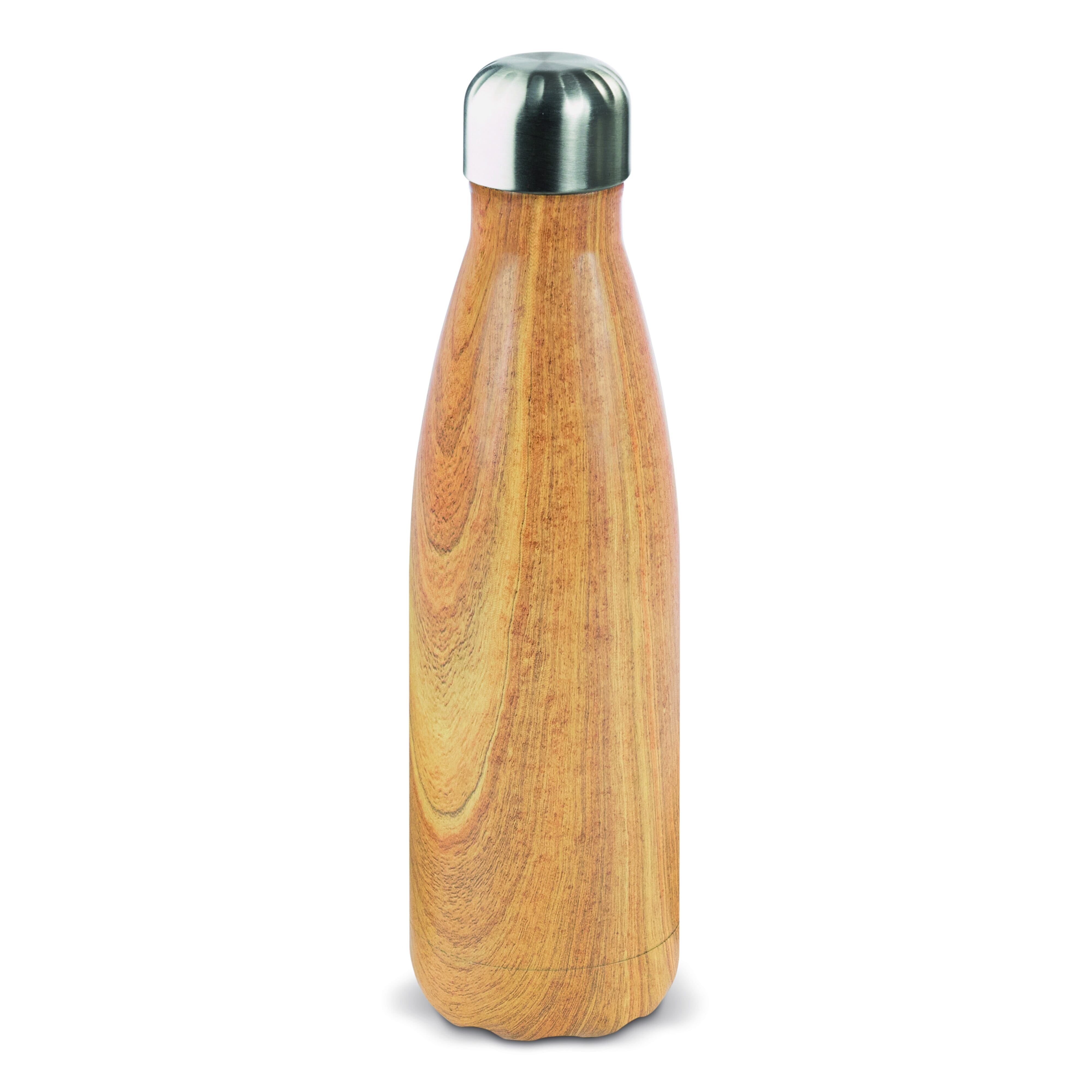 Edelstahl Trinkflasche Swing Holz Edition 500ml - doppelwandig
