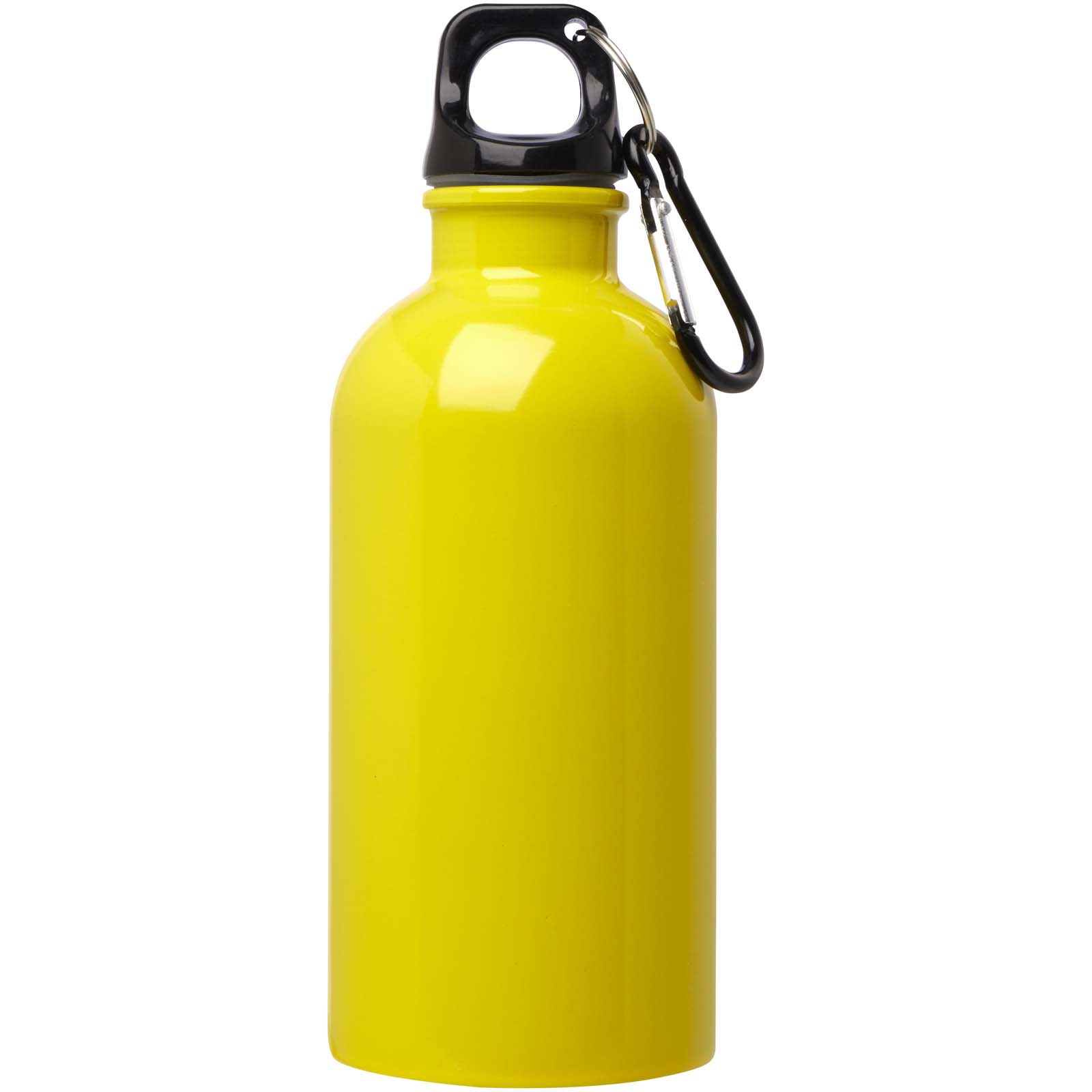 Edelstahl-Trinkflasche Oregon 400 ml, einwandig, mit Karabinerhaken