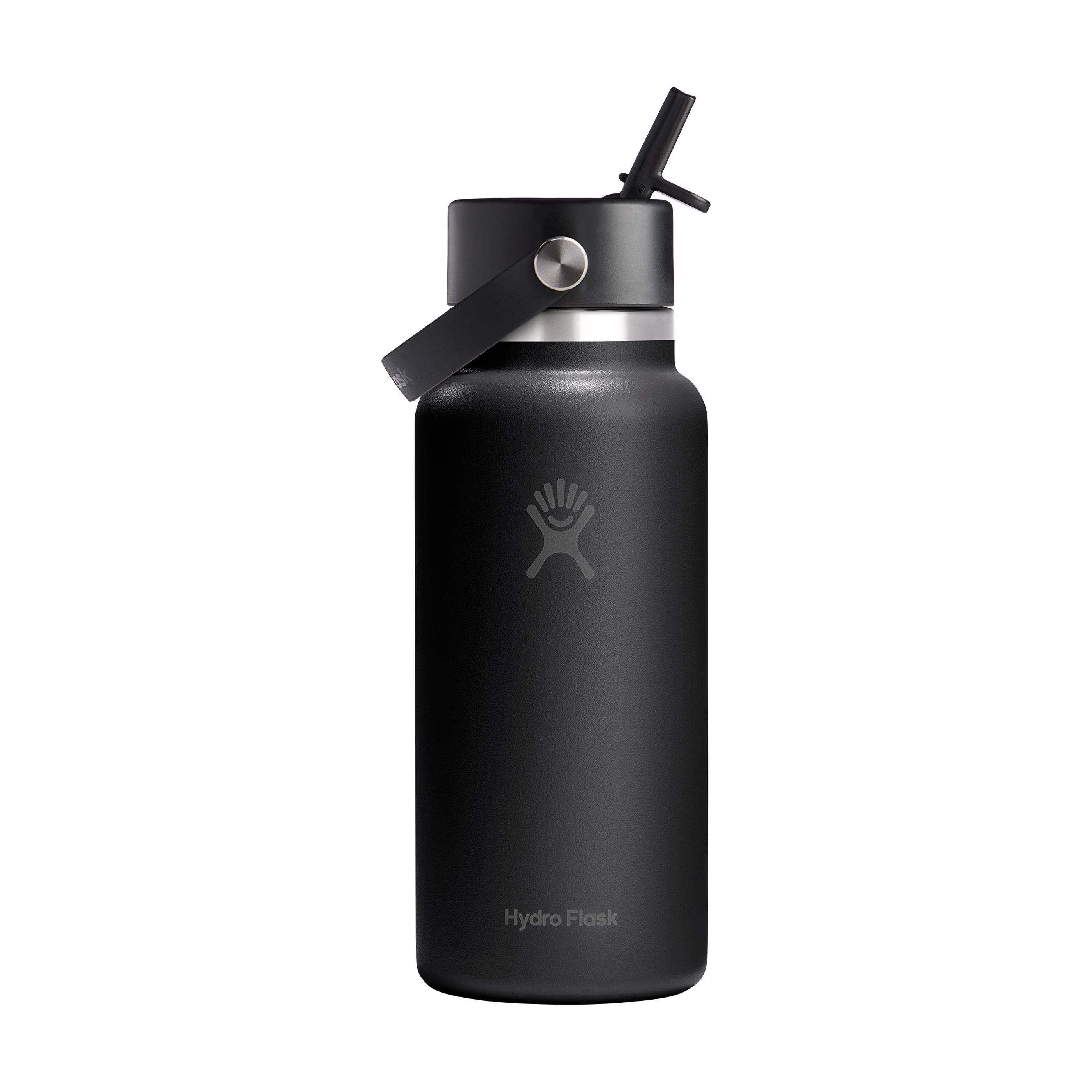 Hydro Flask Edelstahl-Trinkflasche 946 ml, Wide Mouth Straw Cap, bedruckbar