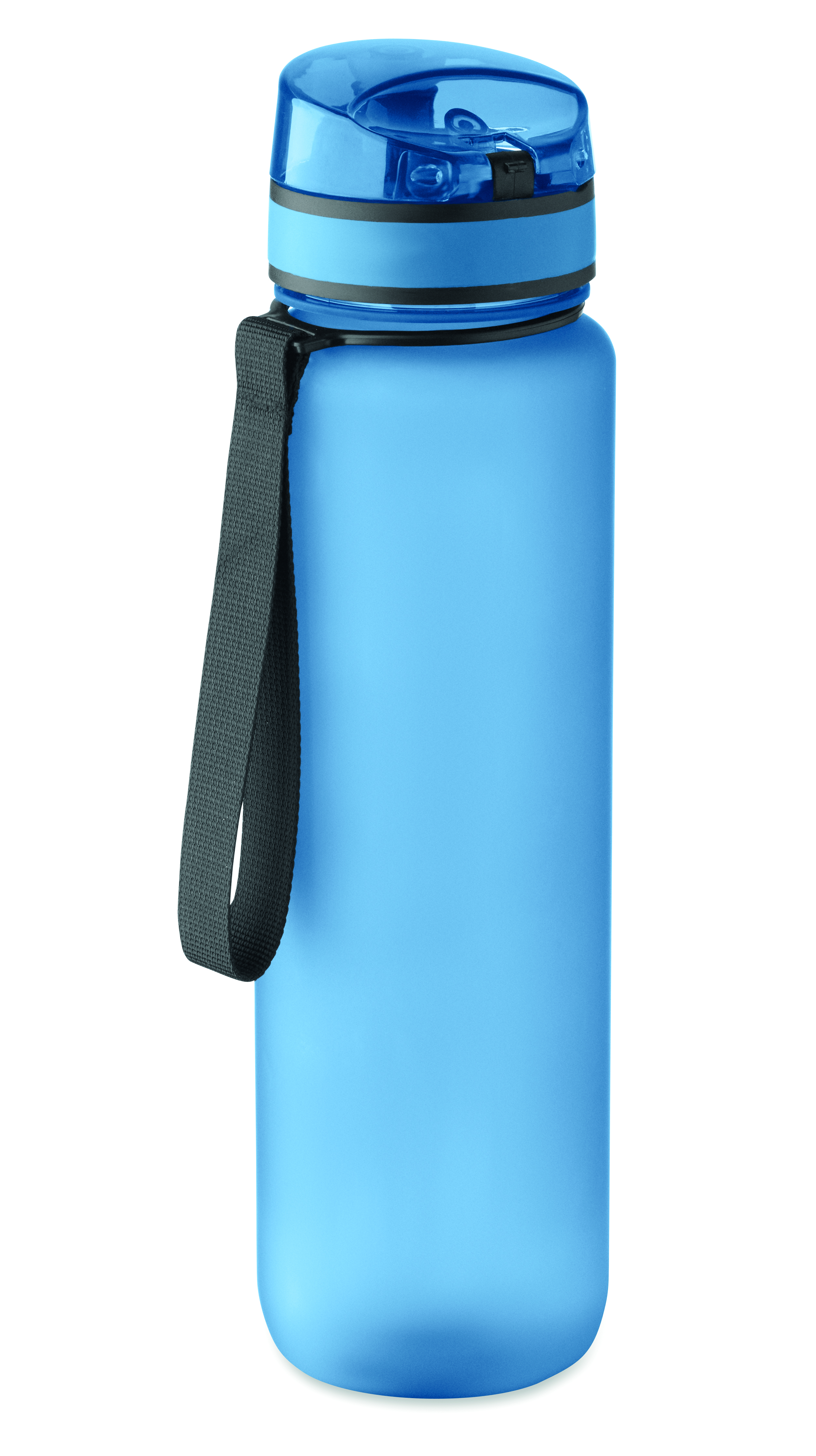 Sport-Trinkflasche RPET 1L ISFORDEN MARK – bedruckbar, mit Trageriemen