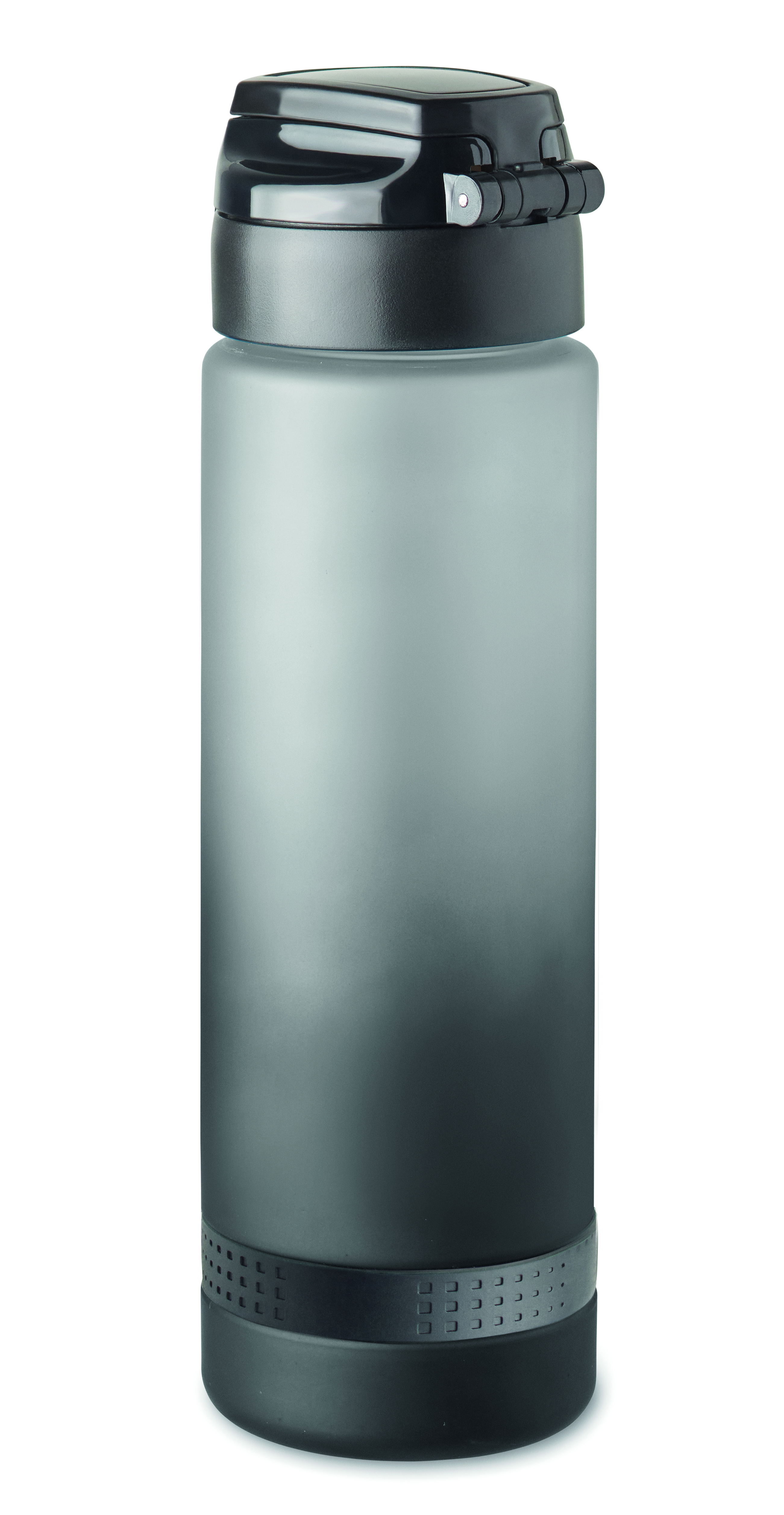 Sport-Trinkflasche RPET 1L LEVEL mit Zeitmarkierung & Flip-Top