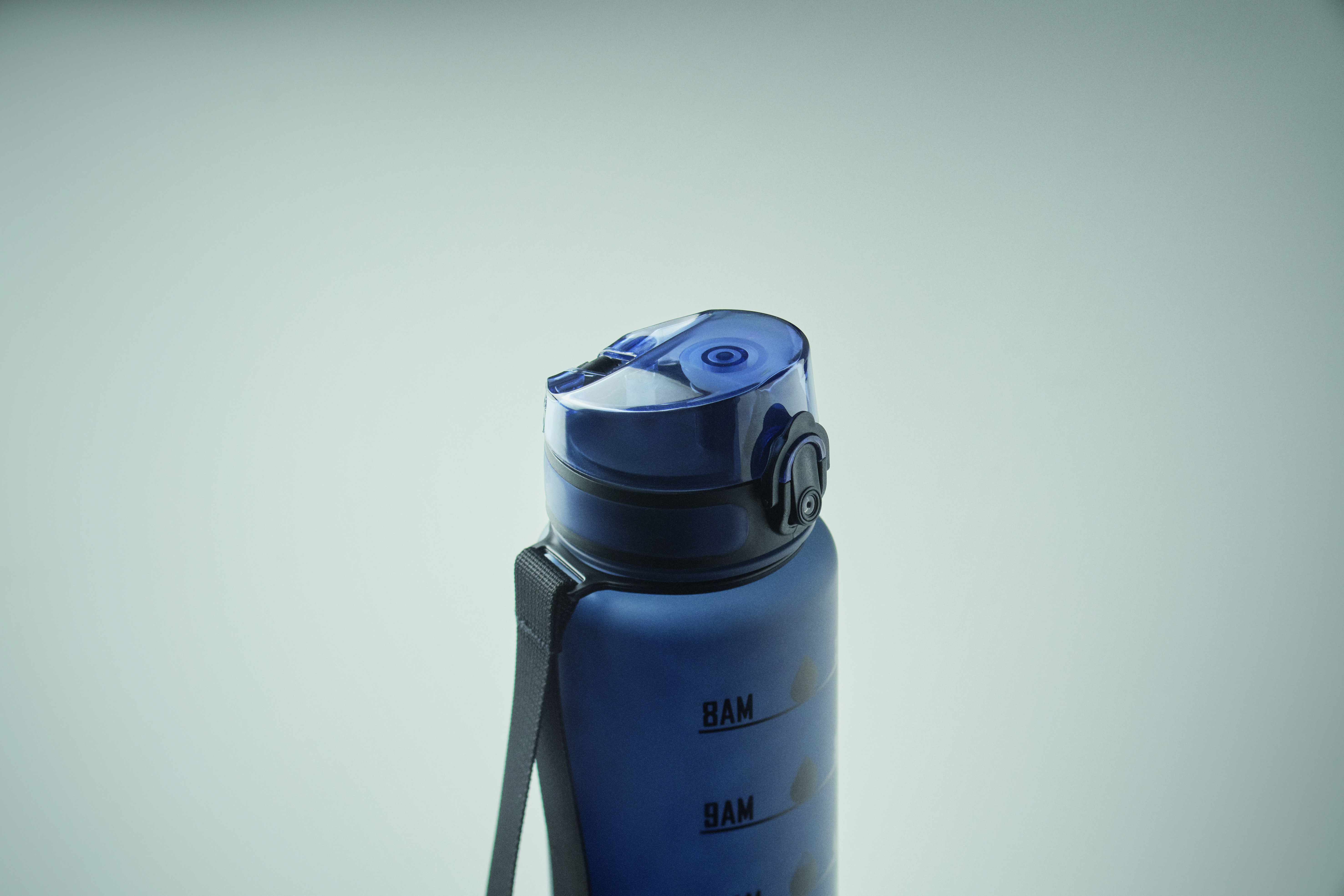 Sport-Trinkflasche RPET 1L ISFORDEN MARK – bedruckbar, mit Trageriemen