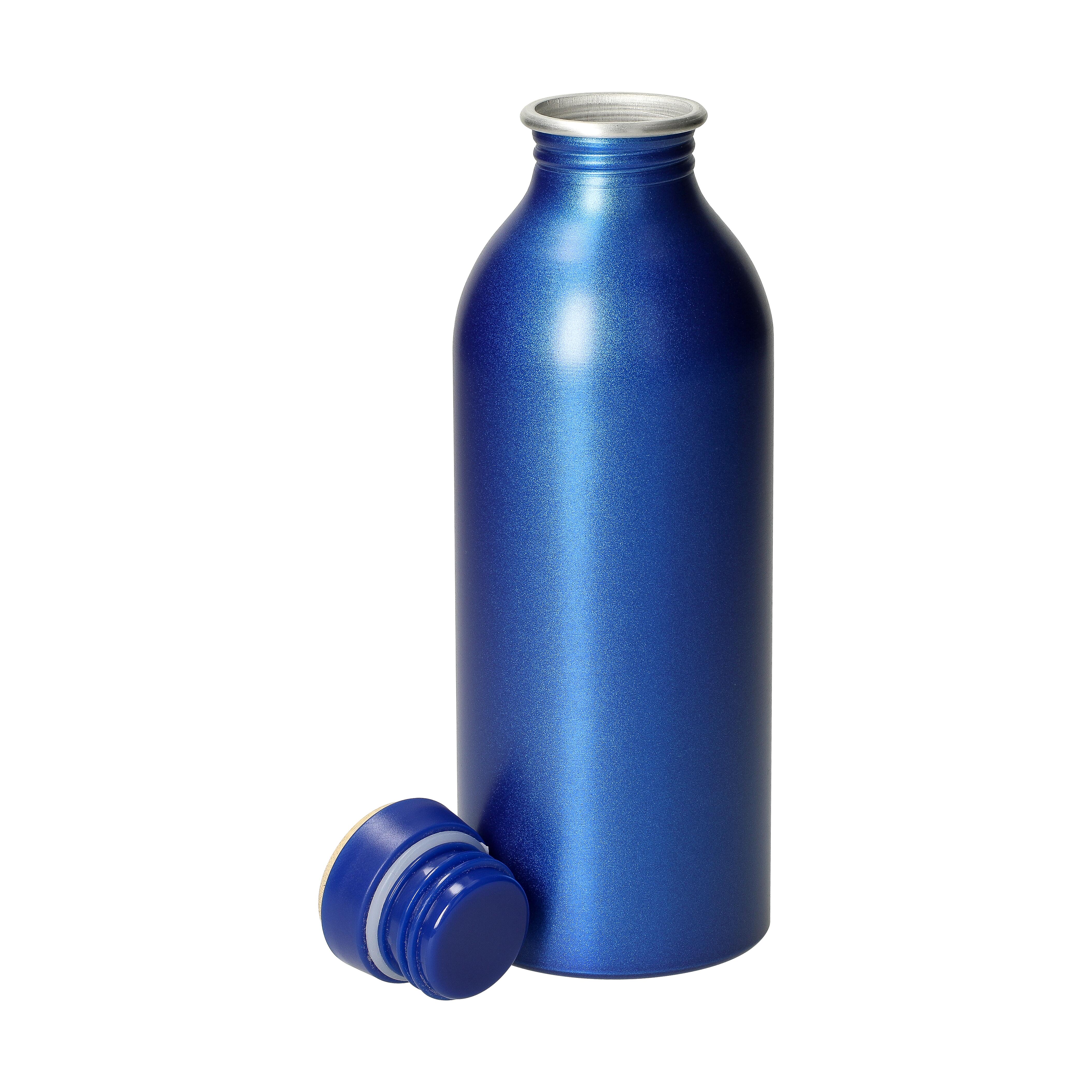 Aluminiumflasche "Breeze" 650 ml mit Bambus-Deckel, bedruckbar