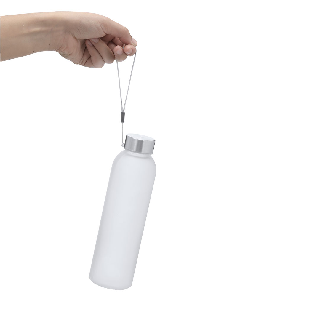 Sublimations-Trinkflasche Stevens 500 ml Glas, Edelstahlverschluss