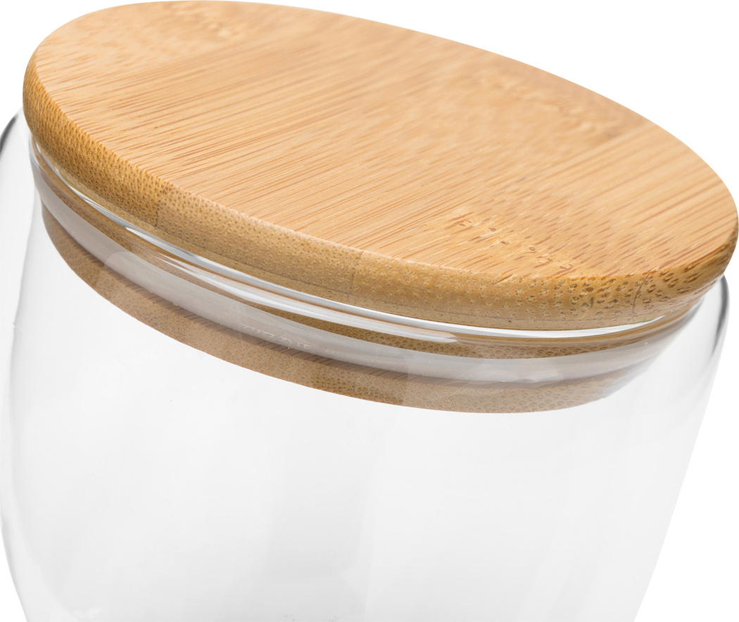 Doppelwandiges Glas BAMBOO ART S mit Bambusdeckel, ca. 250 ml
