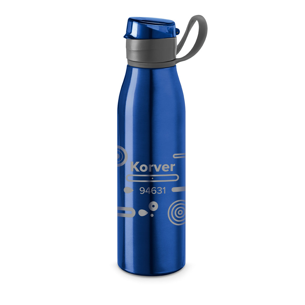 KORVER Sportflasche Aluminium 650 ml – bedruckbar als Werbeartikel