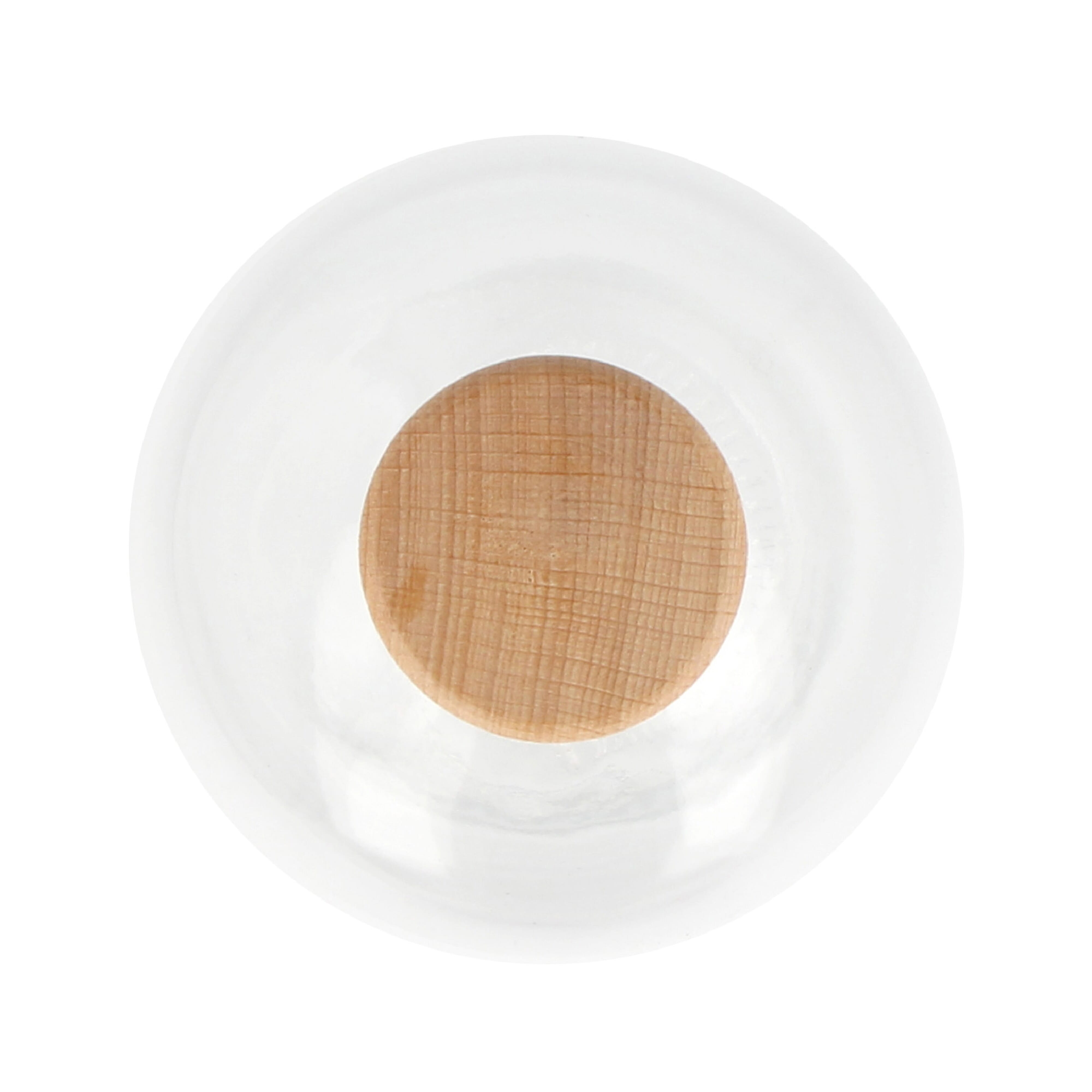 Glasflasche 1L mit FSC-Holzdeckel – Trinkflasche bedruckbar