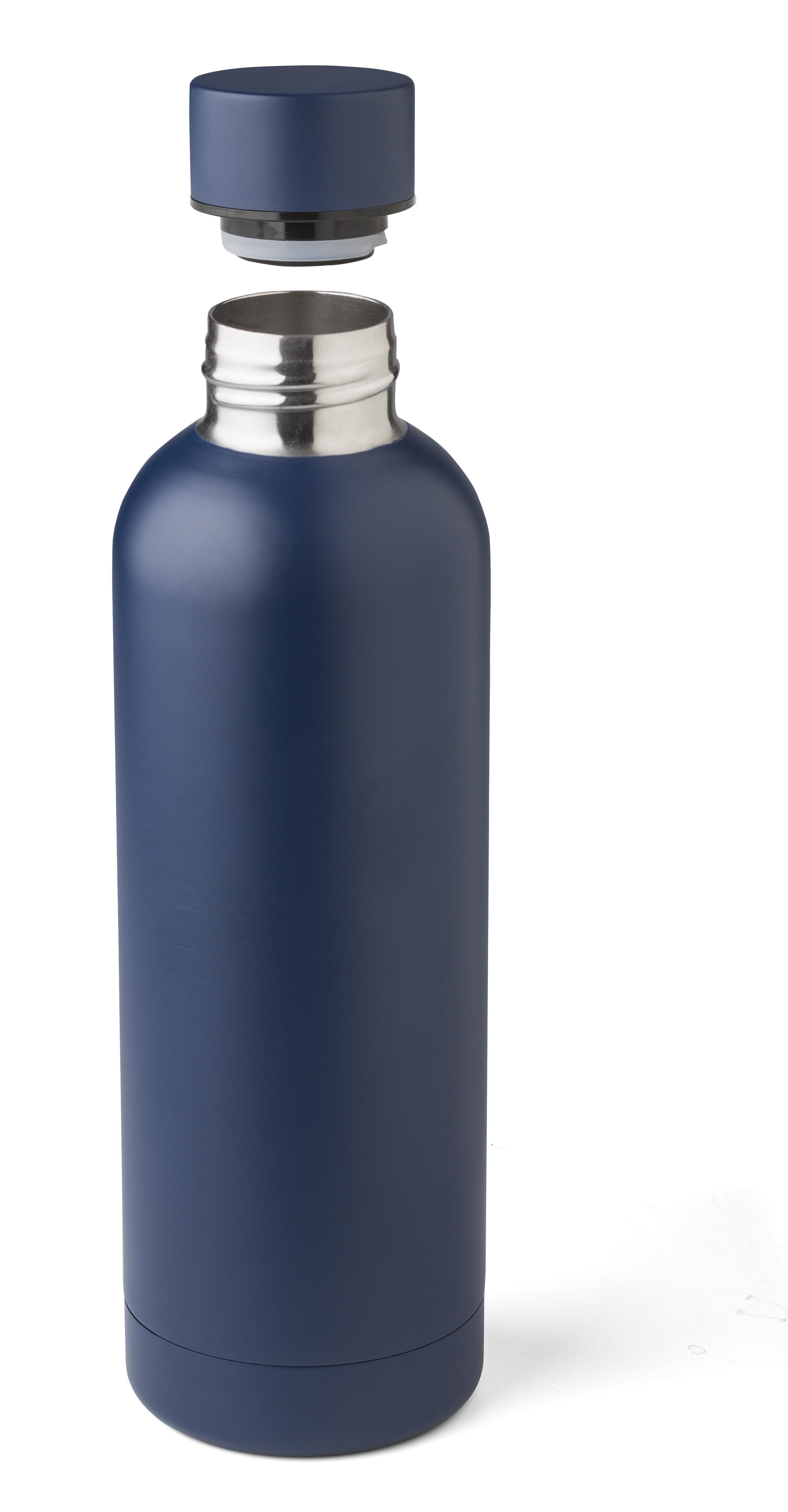 Edelstahl-Trinkflasche recycelt, 500 ml, doppelwandig, bedruckbar