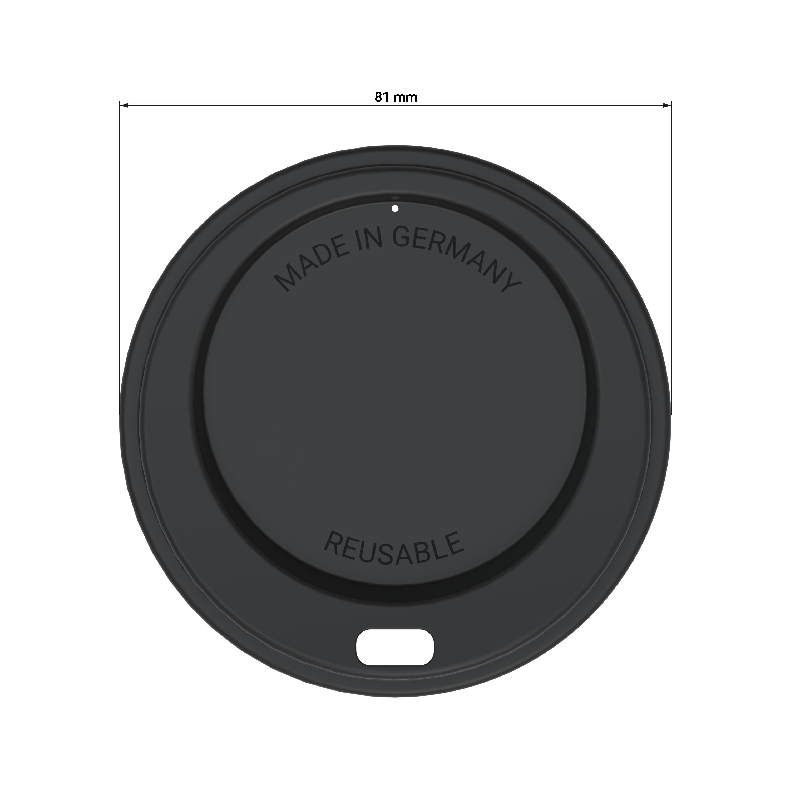 Mehrweg-Deckel ToGo für Kaffeebecher, spülmaschinengeeignet, bedruckbar