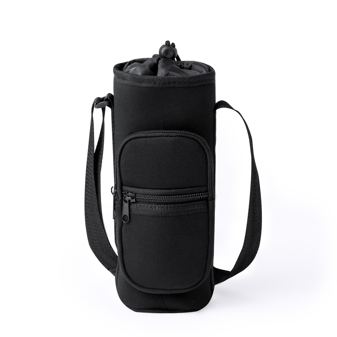 Flaschenhalter Rafle aus Softshell – mit Schultergurt, bedruckbar