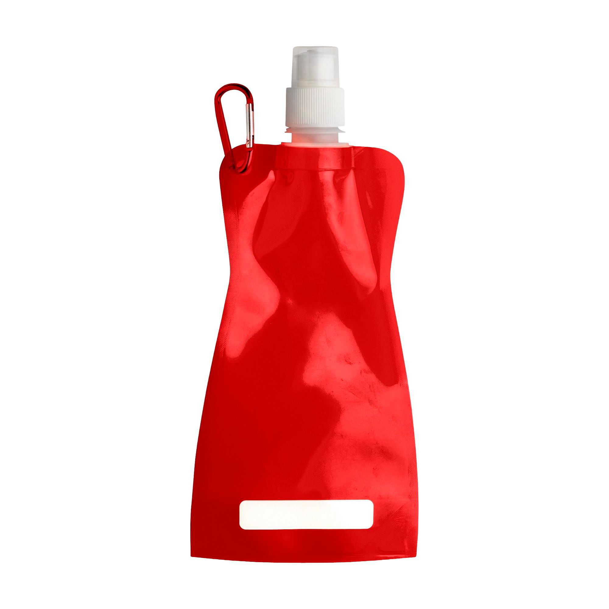 Faltbare Trinkflasche Bailey aus Kunststoff, ca. 400 ml, mit Karabiner