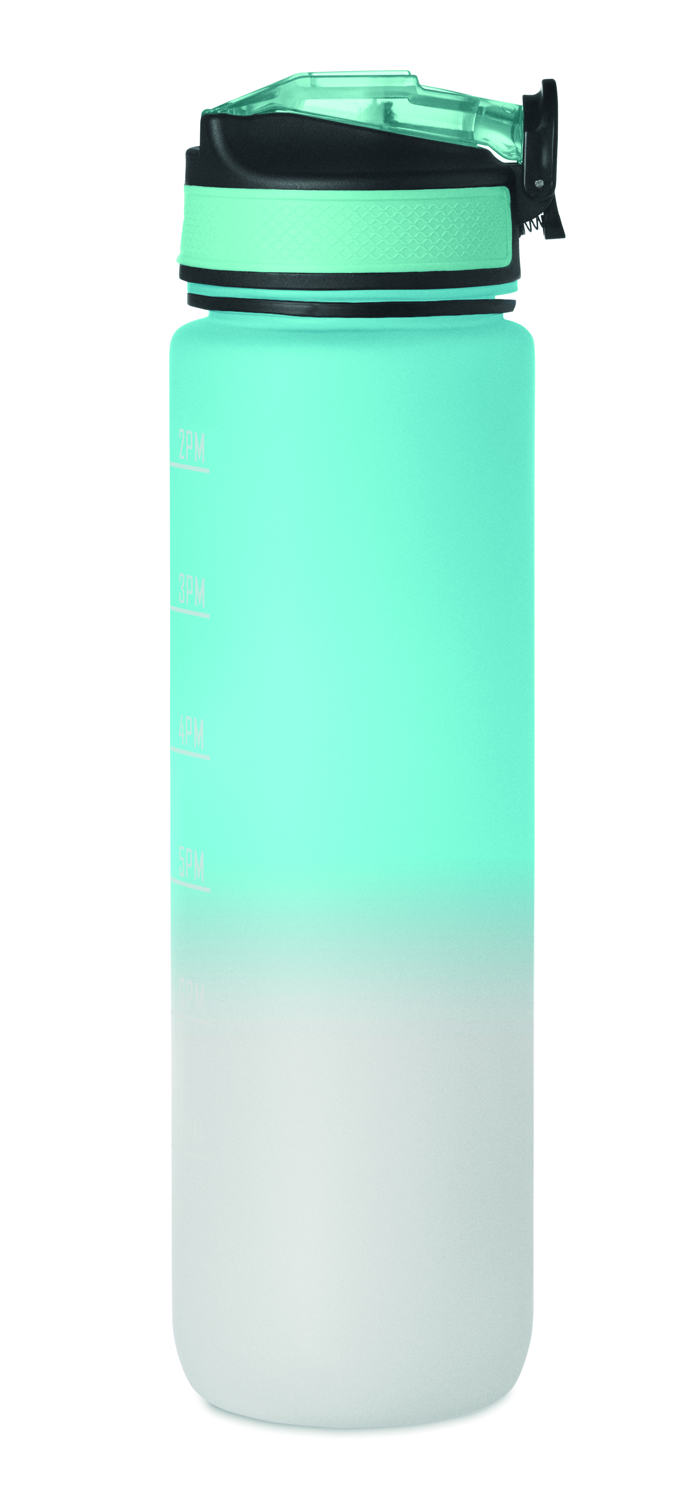 Sport-Trinkflasche RPET 1L ACTIVATE mit Trinkhalm & Zeitmarkierung