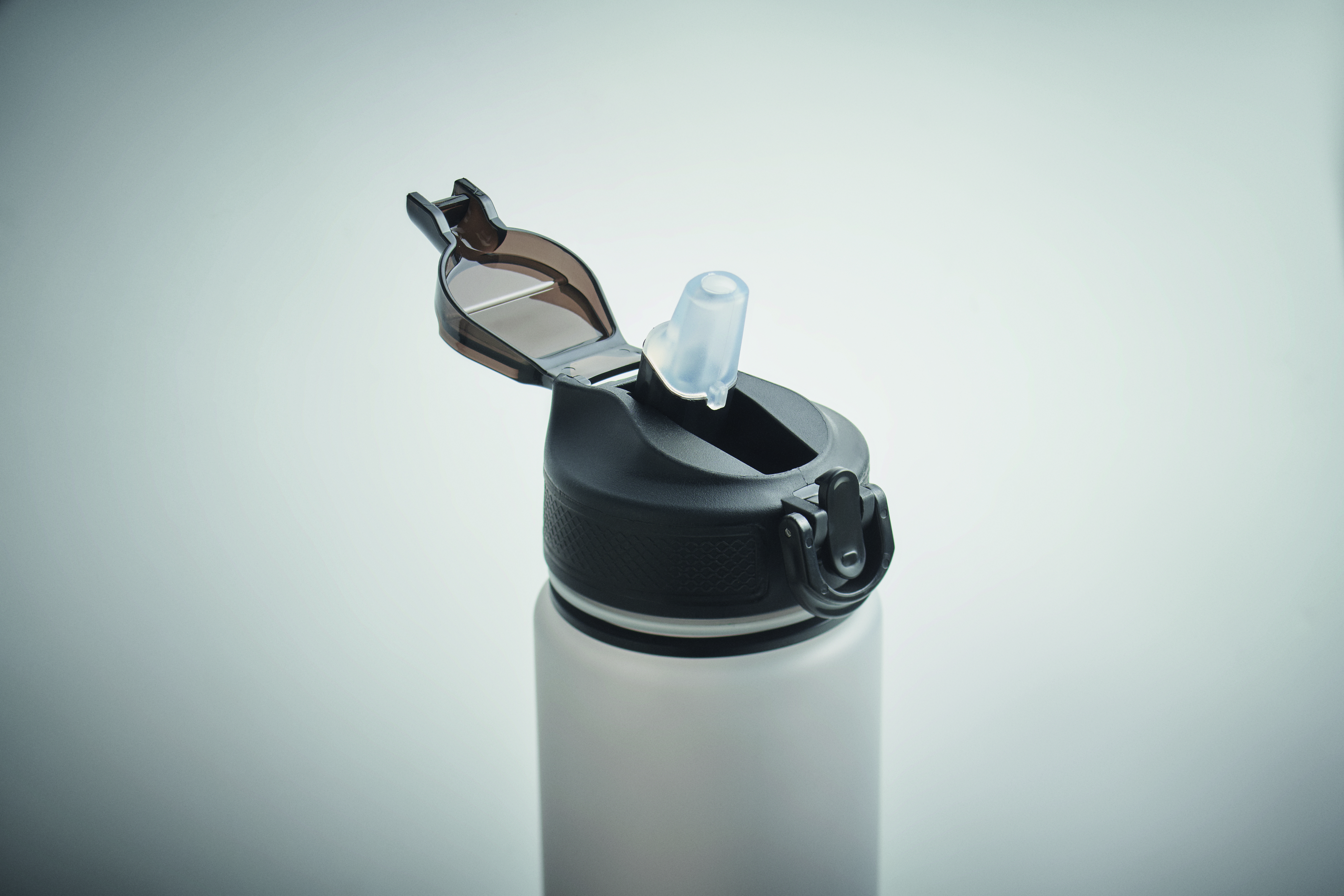 Sport-Trinkflasche RPET 1L ACTIVATE mit Trinkhalm & Zeitmarkierung