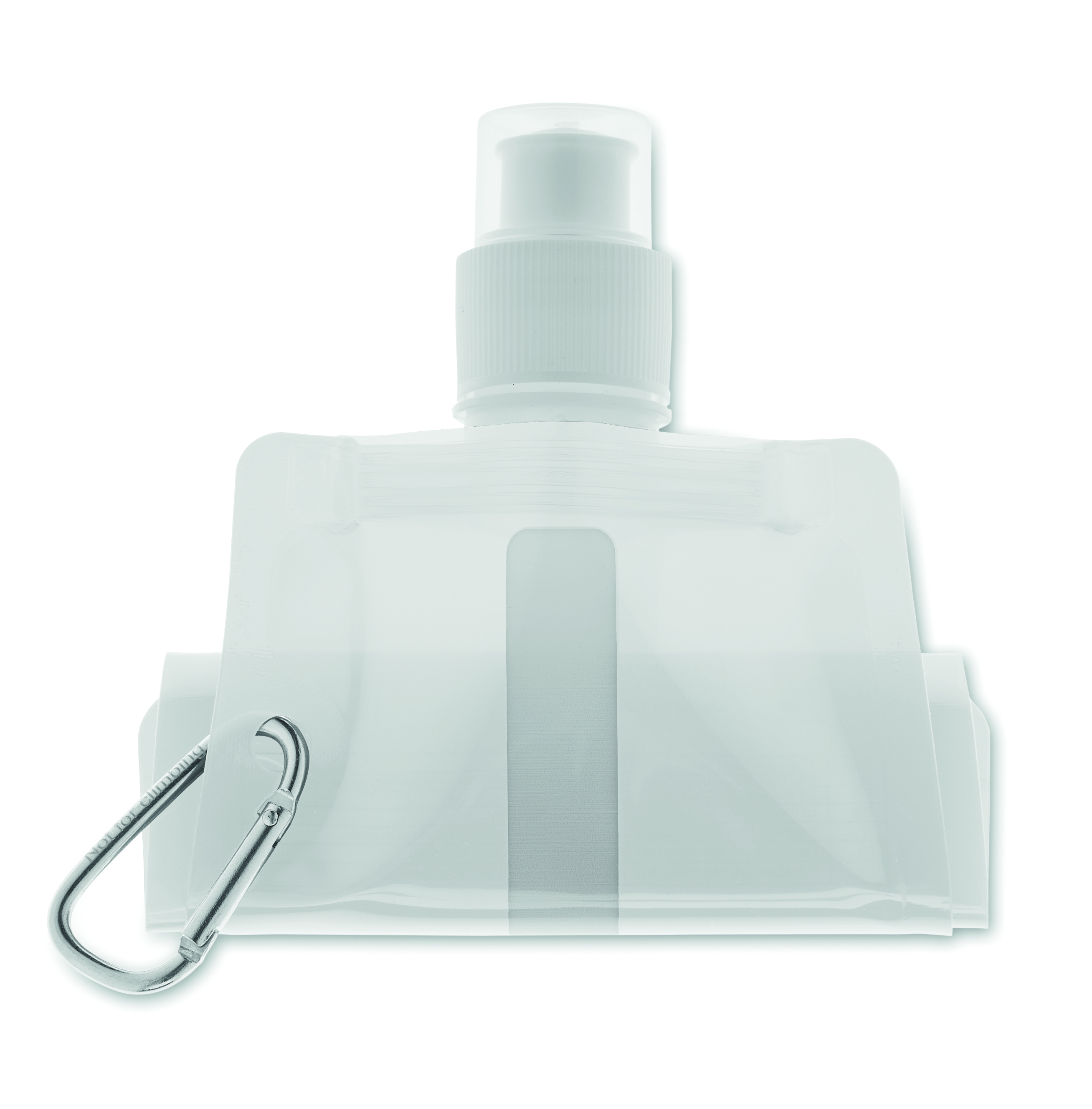 Faltbare Wasserflasche GATES aus PET, 480 ml – bedruckbar