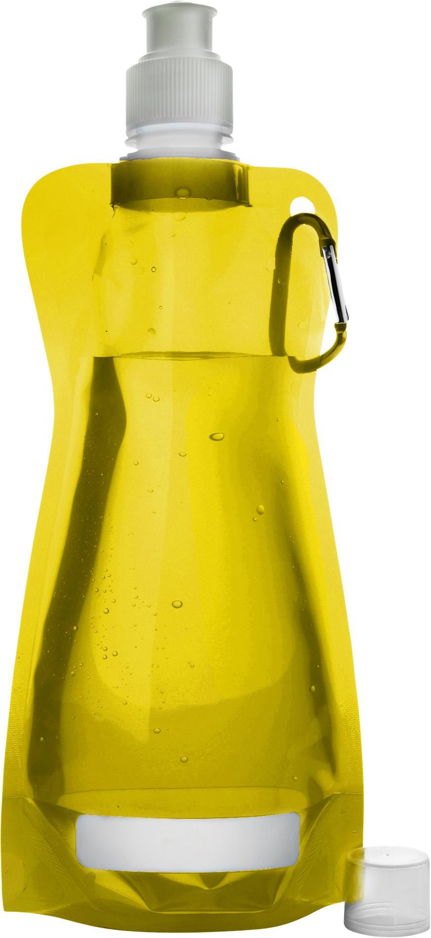 Faltbare Trinkflasche Bailey aus Kunststoff, ca. 400 ml, mit Karabiner