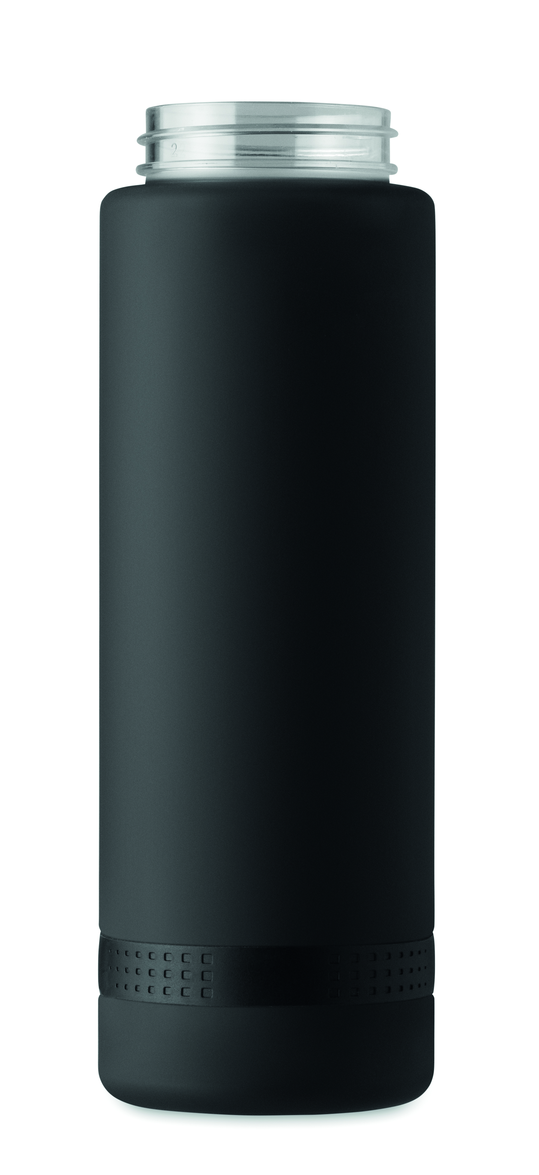 Sport-Trinkflasche RPET 1L LEVEL mit Zeitmarkierung & Flip-Top