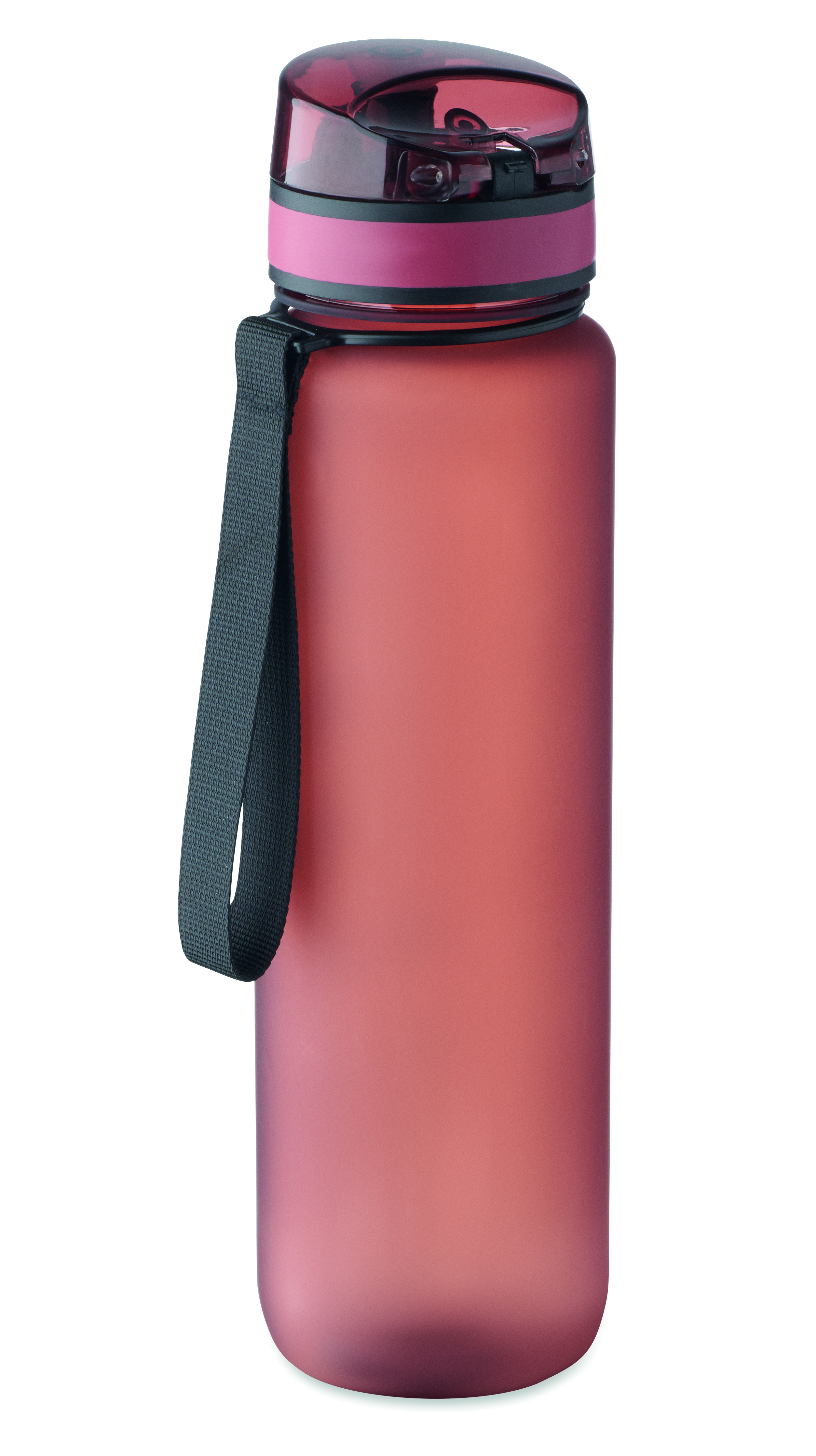 Sport-Trinkflasche RPET 1L ISFORDEN MARK – bedruckbar, mit Trageriemen