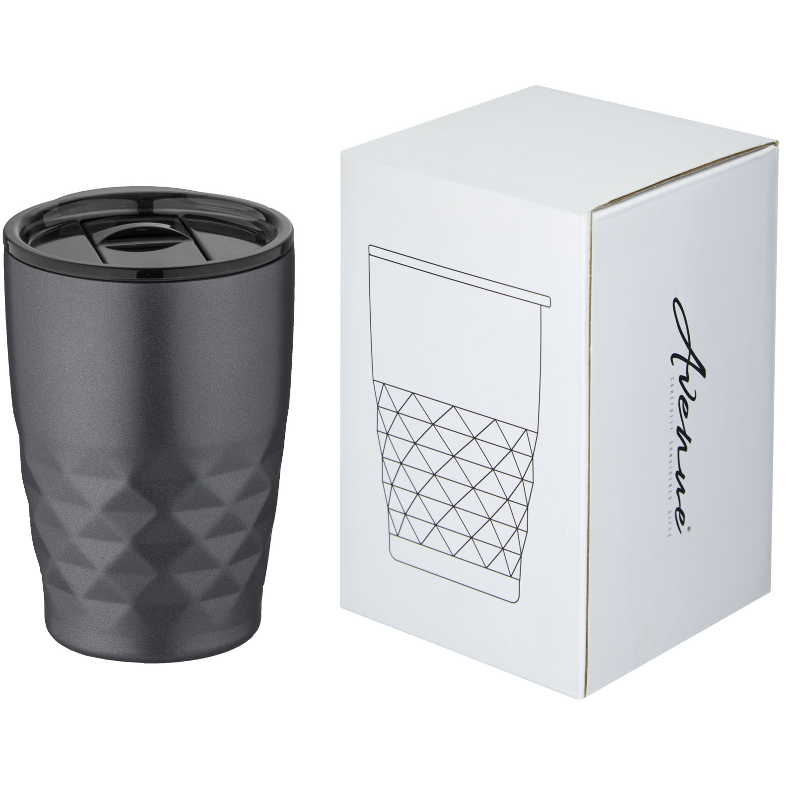 Geo Isolierbecher 350 ml Edelstahl, Kupfer-Vakuum – bedruckbar