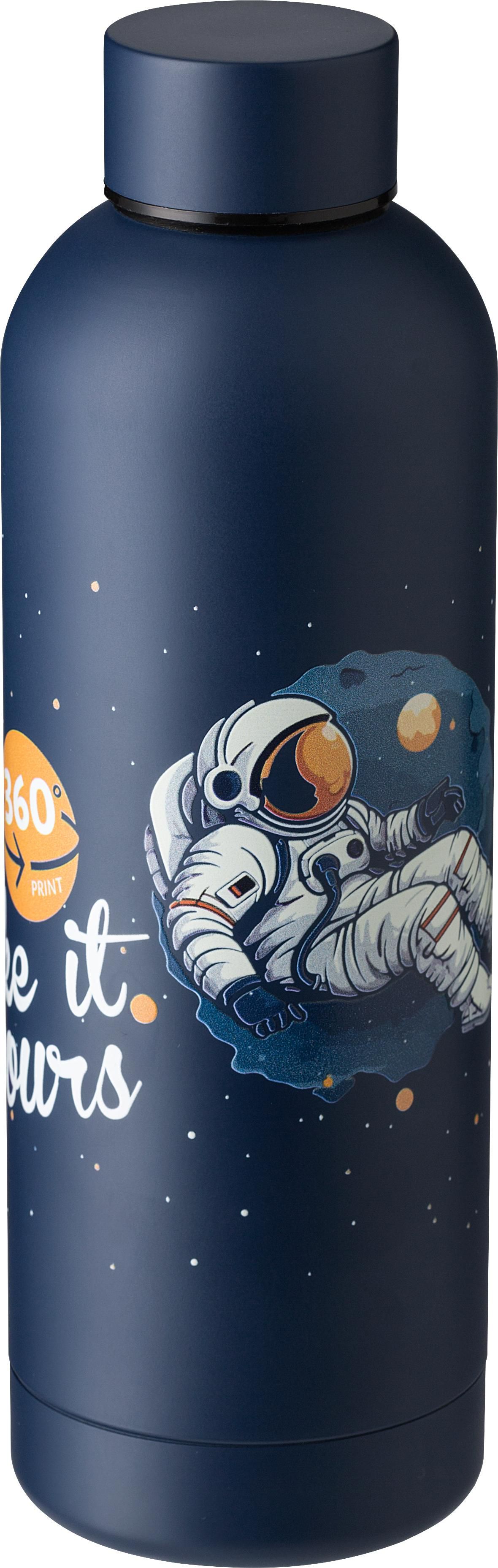 Edelstahl-Trinkflasche recycelt, 500 ml, doppelwandig, bedruckbar