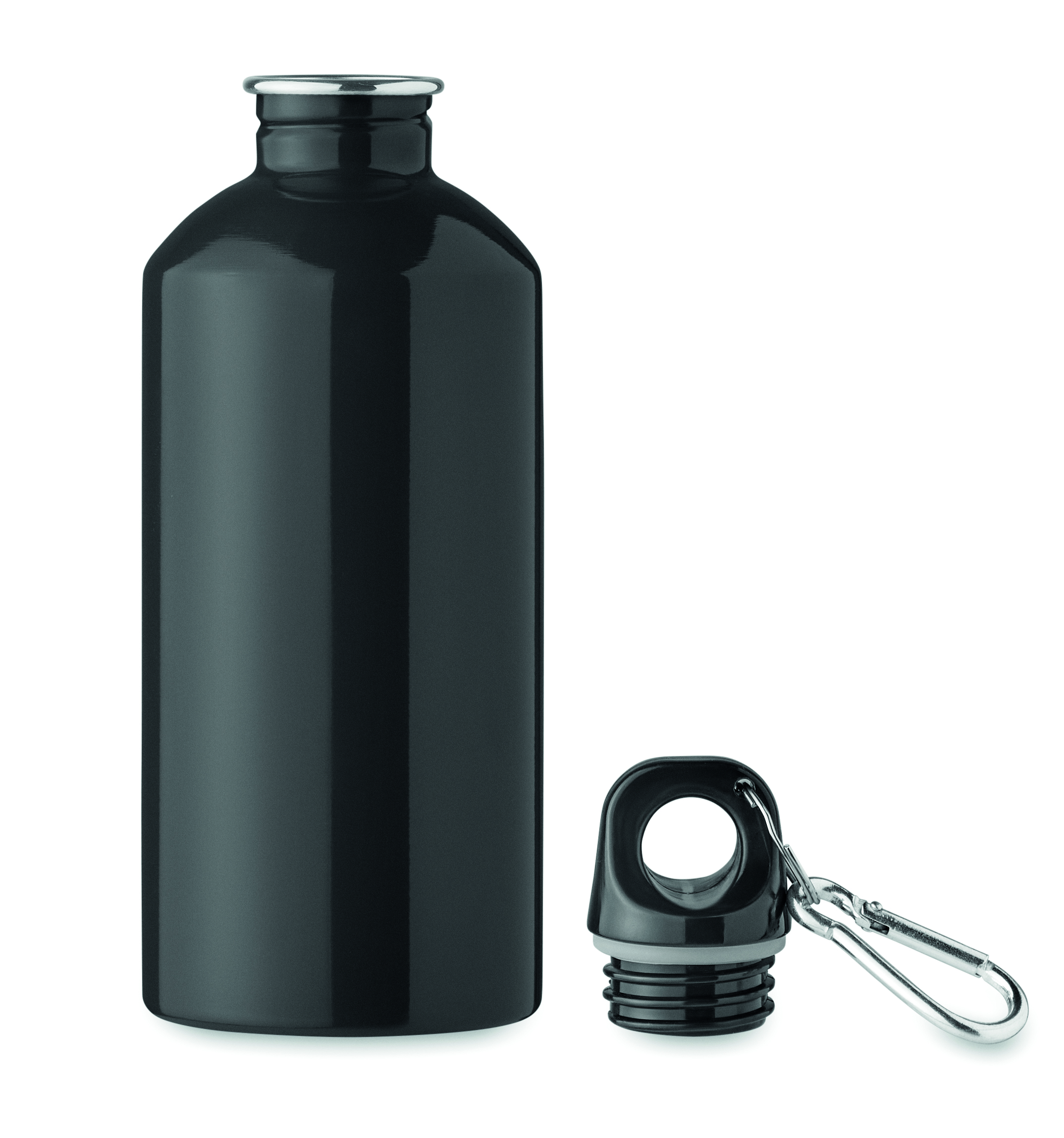 Trinkflasche Edelstahl 500 ml REMID MOSS mit Karabiner, bedruckbar
