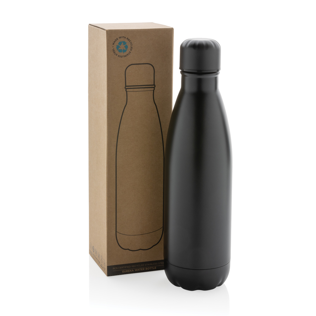 Trinkflasche Eureka Edelstahl 500 ml, RCS-recycelt, bedruckbar