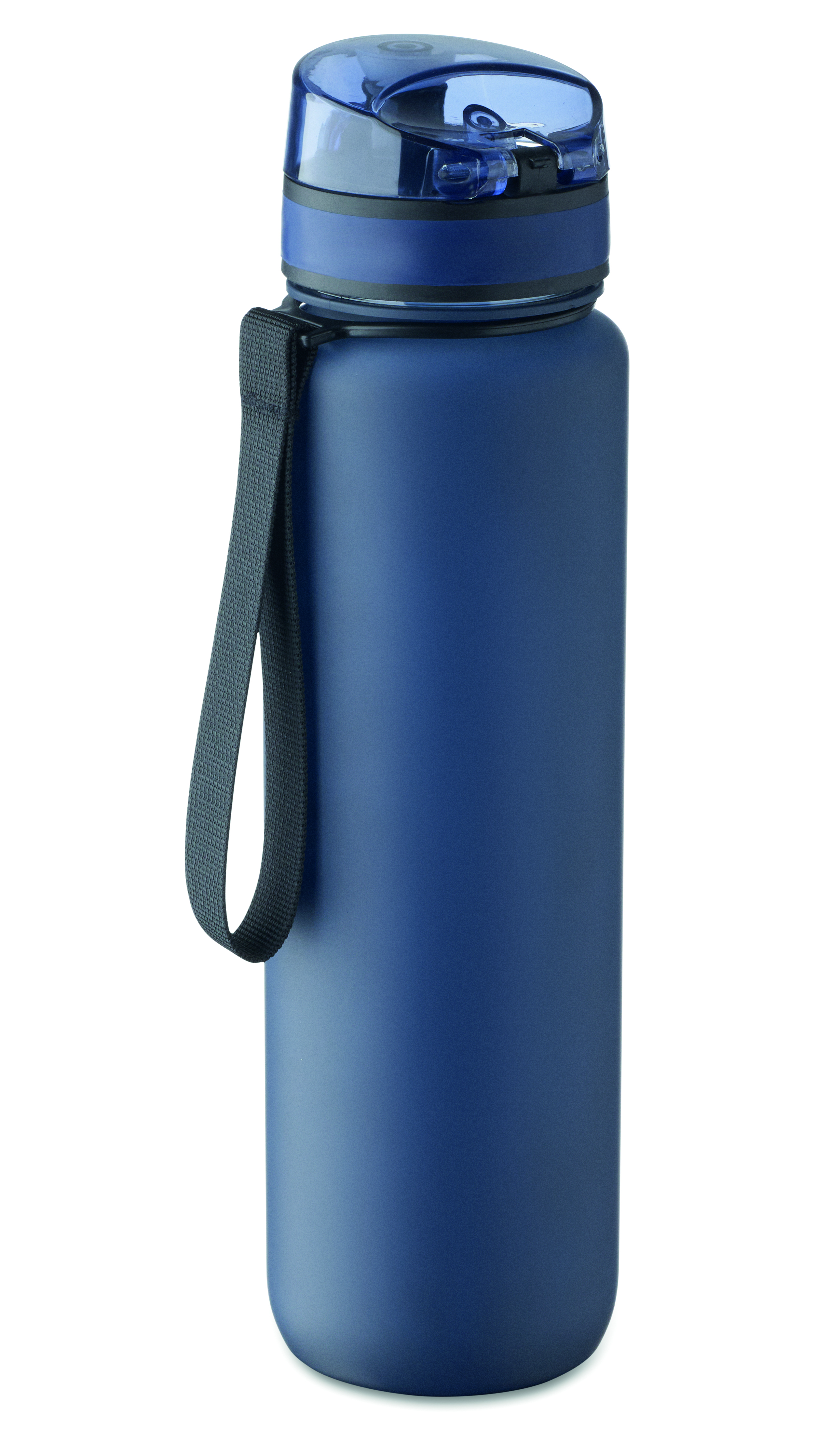 Sport-Trinkflasche RPET 1L ISFORDEN MARK – bedruckbar, mit Trageriemen