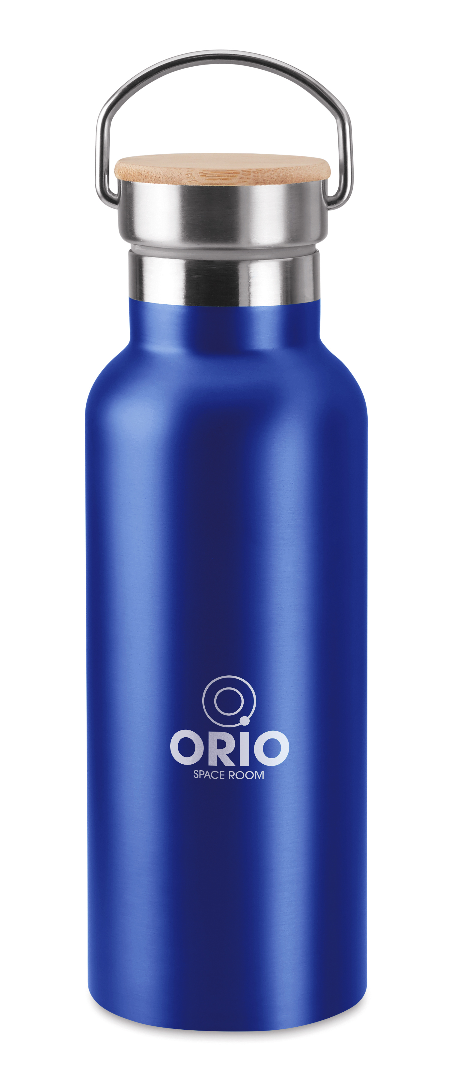 Isolierflasche Edelstahl 500 ml HELSINKI - Bambusdeckel, bedruckbar