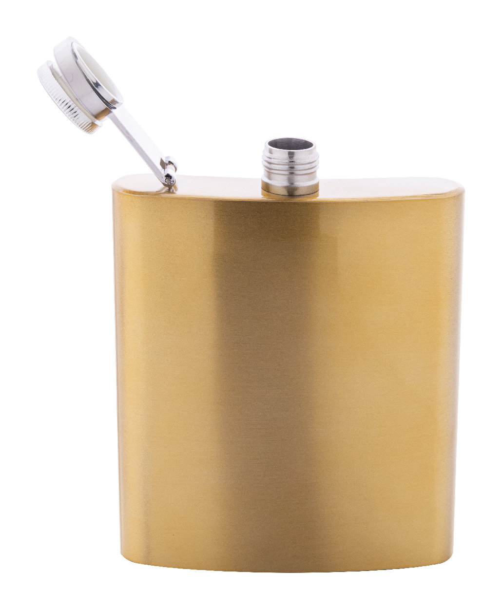 Flachmann recycelter Edelstahl, 200 ml – bedruckbar als Werbeartikel