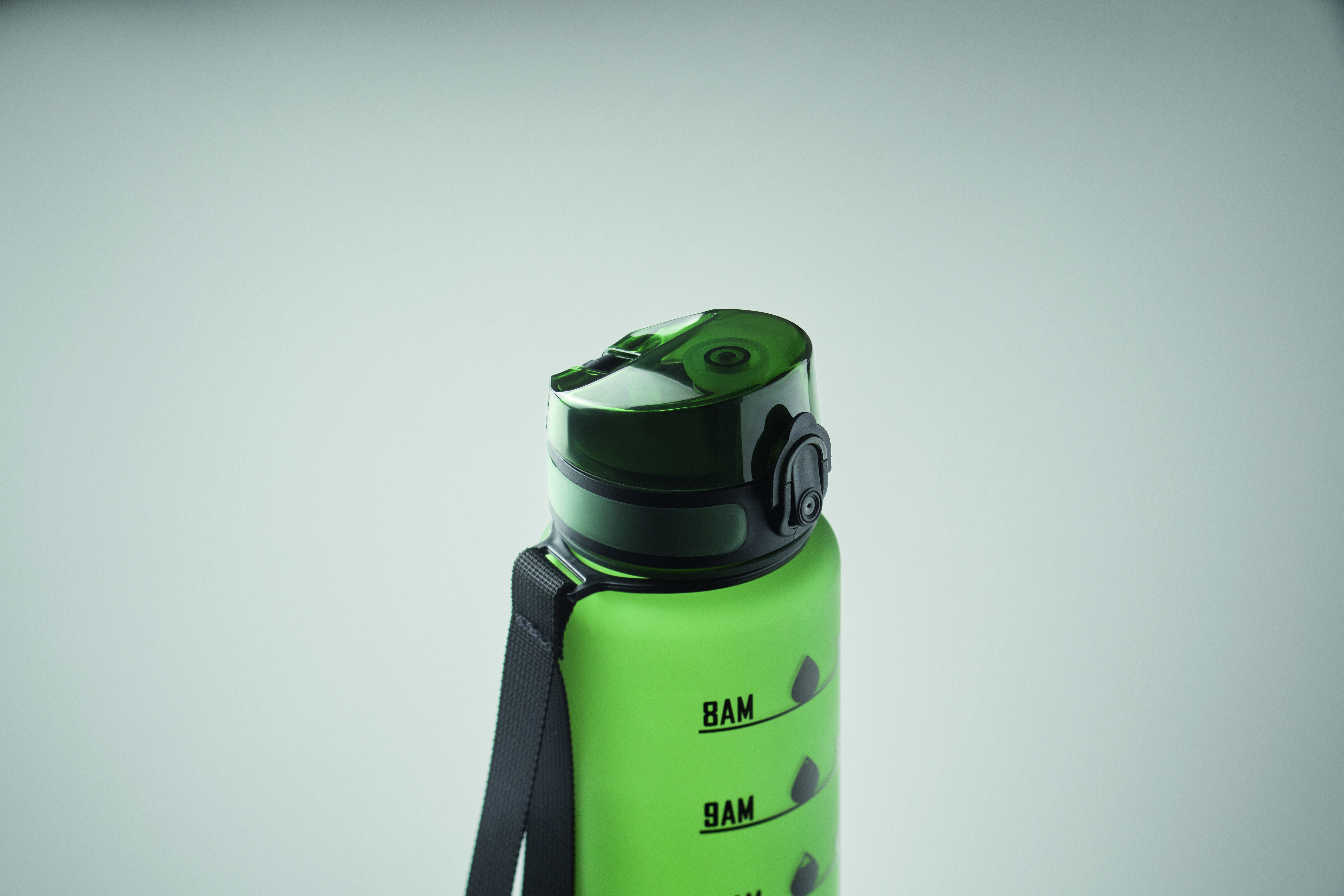 Sport-Trinkflasche RPET 1L ISFORDEN MARK – bedruckbar, mit Trageriemen