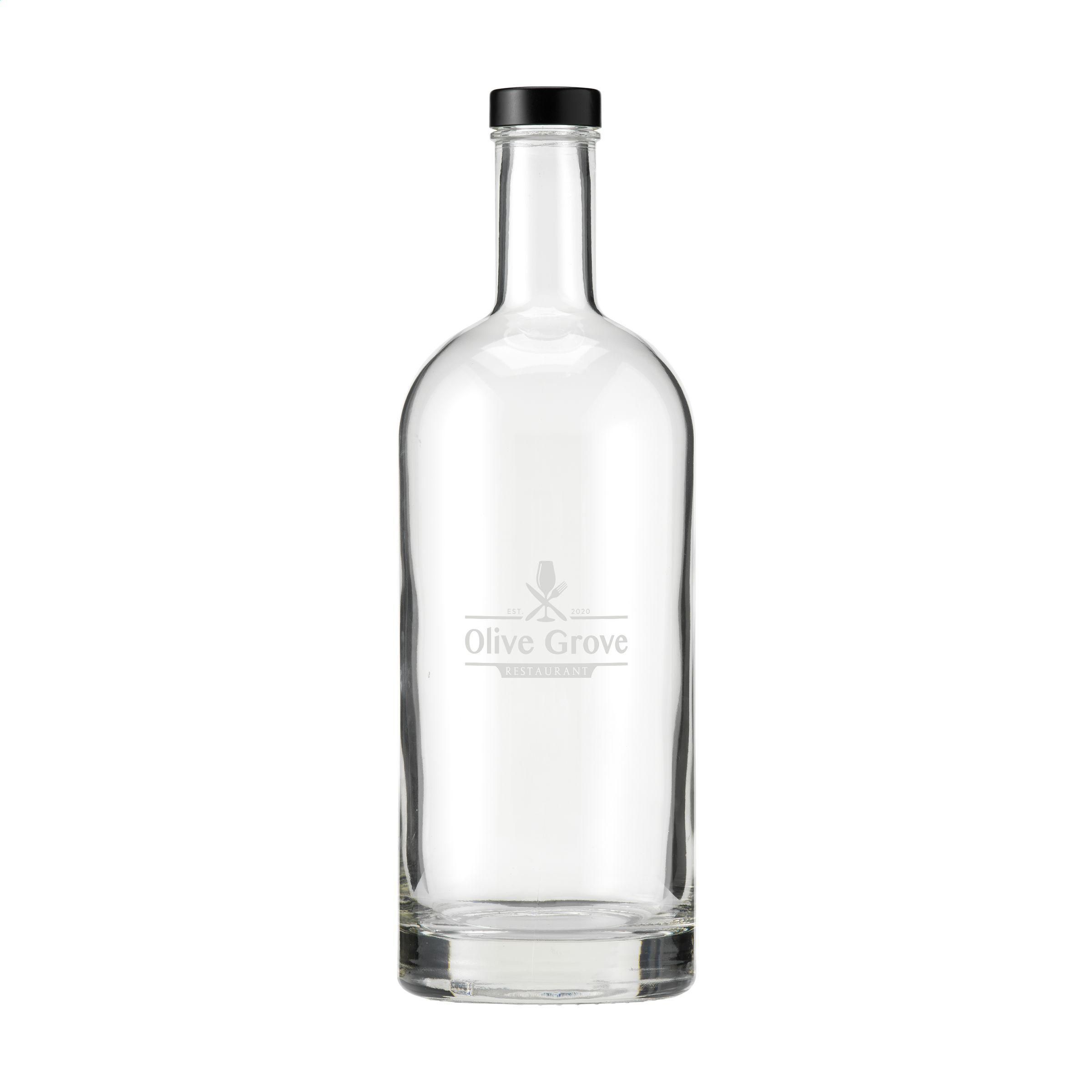 Glasflasche Helsinki 1L mit Schraubverschluss – Werbeflasche bedruckbar