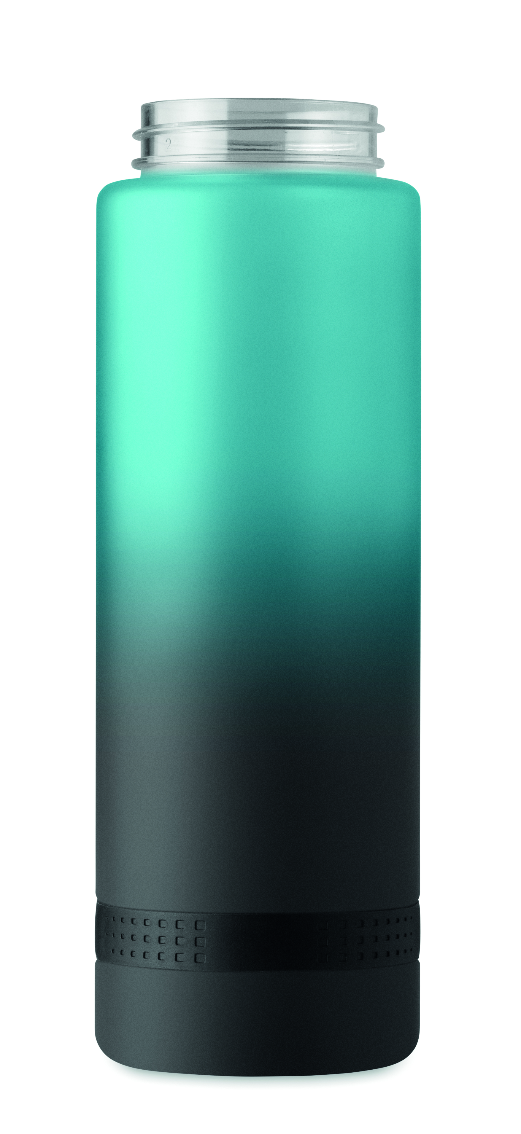 Sport-Trinkflasche RPET 1L LEVEL mit Zeitmarkierung & Flip-Top