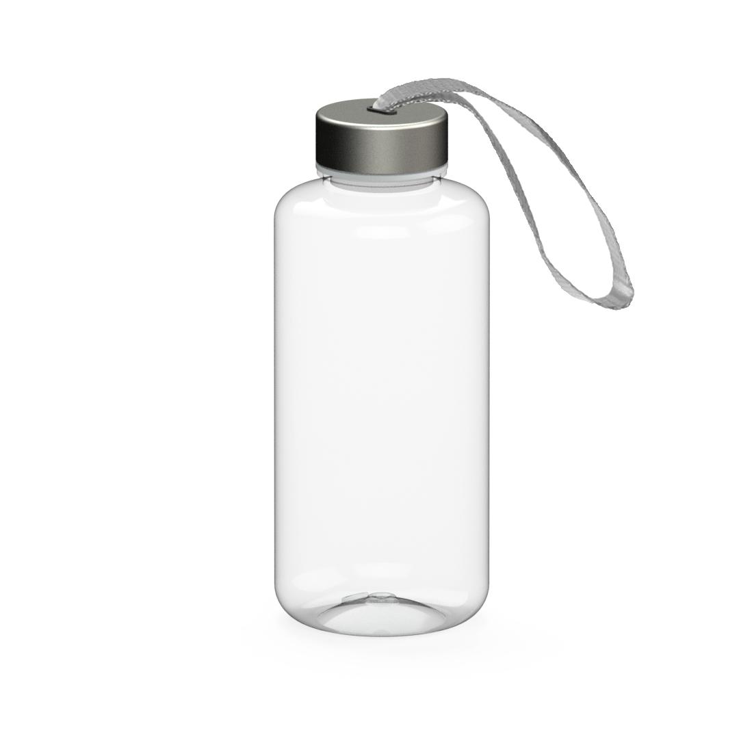 Trinkflasche "Pure" 1,0 l aus Tritan mit Edelstahldeckel – bedruckbar