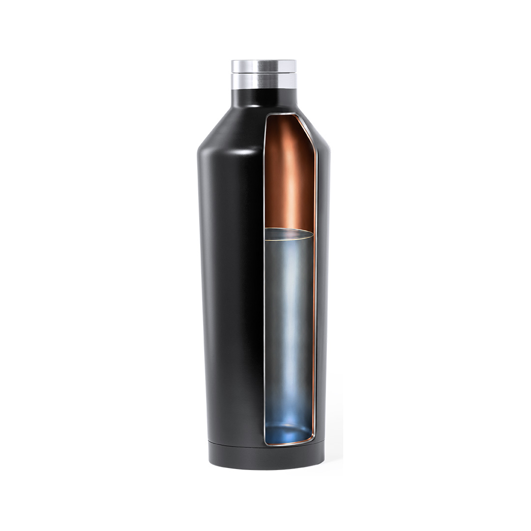 Thermosflasche Edelstahl 800 ml, vakuumisoliert, doppelwandig, bedruckbar