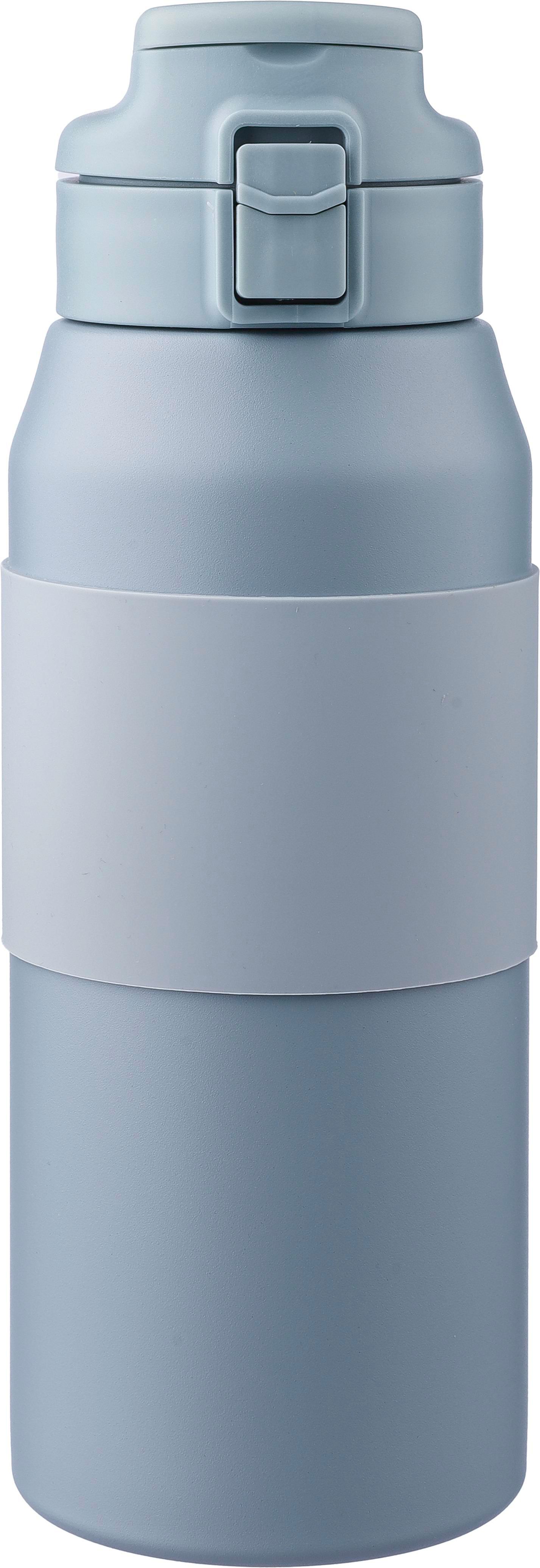 Doppelwandige Edelstahl-Trinkflasche 800 ml Katie mit Strohhalm