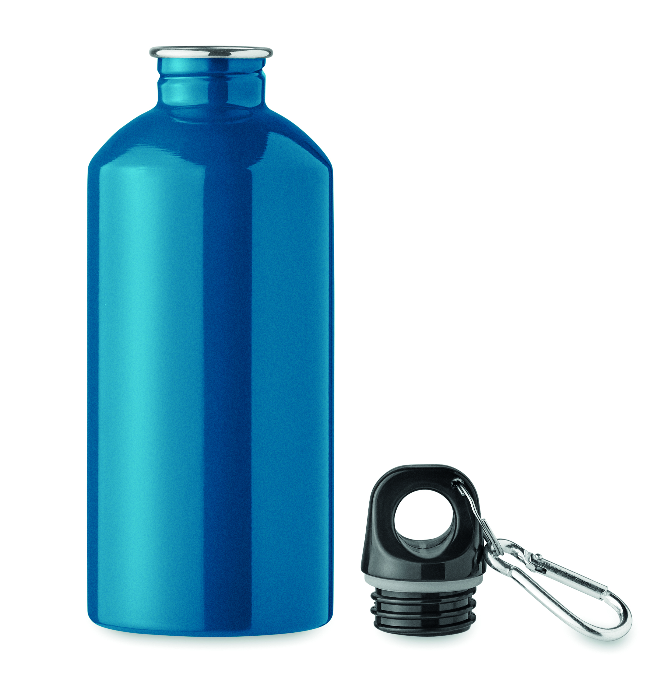 Trinkflasche Edelstahl 500 ml REMID MOSS mit Karabiner, bedruckbar