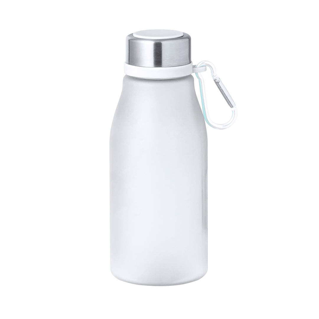 Trinkflasche Katsur – RPET-Flasche 370 ml mit Karabiner, bedruckbar