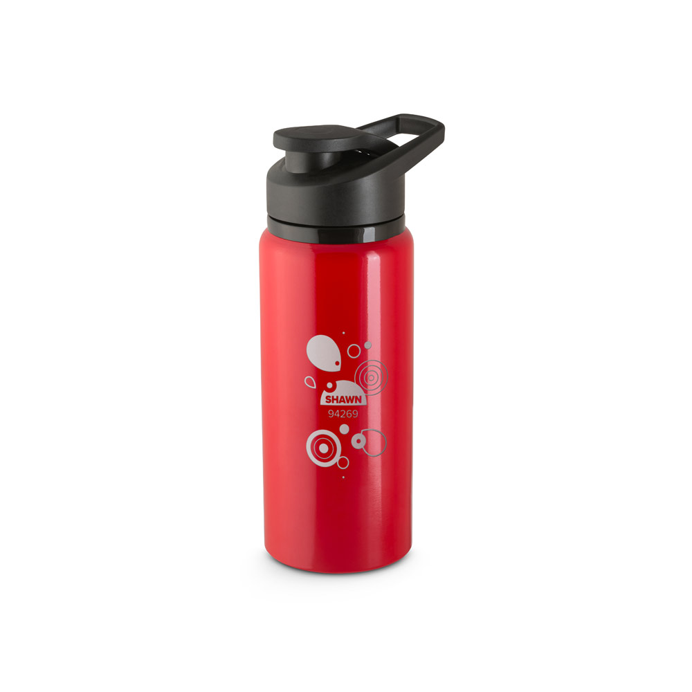 Sportflasche SHAWN aus recyceltem Aluminium, 660 ml, bedruckbar