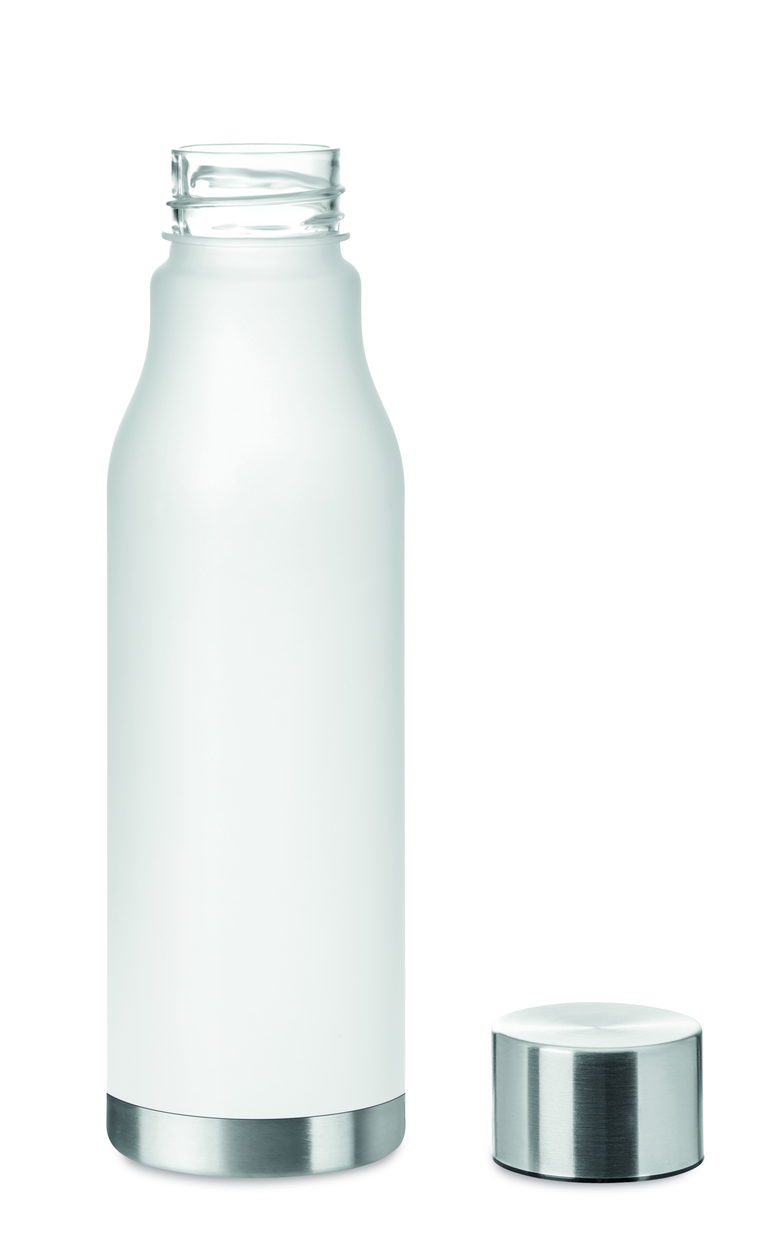 Trinkflasche RPET 600 ml GLACIER – auslaufsicher, BPA-frei, bedruckbar