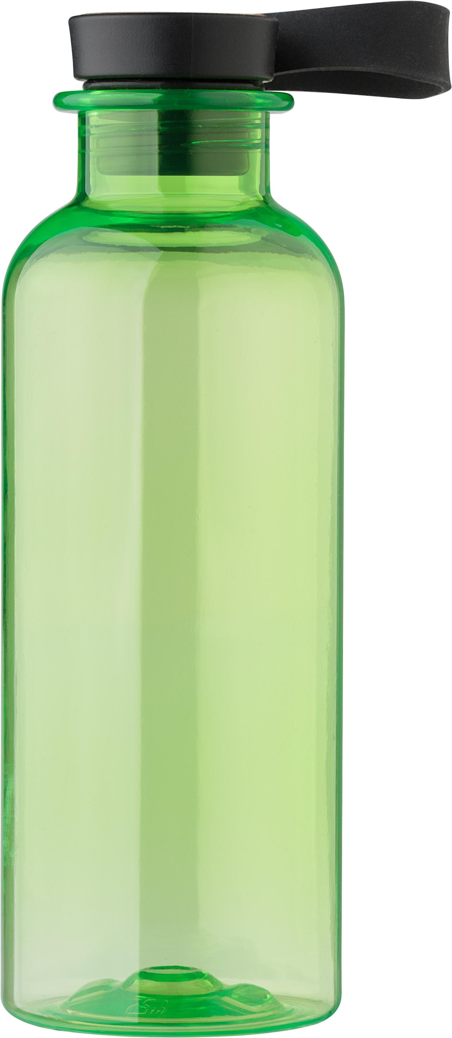 rPET-Trinkflasche 500 ml Laia – mit Bambusdeckel & Silikon-Tragegurt