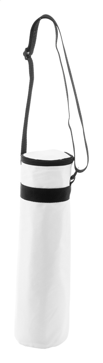 Flaschen-Kühltasche CreaCool Aqua aus RPET, für 1,5 l, bedruckbar