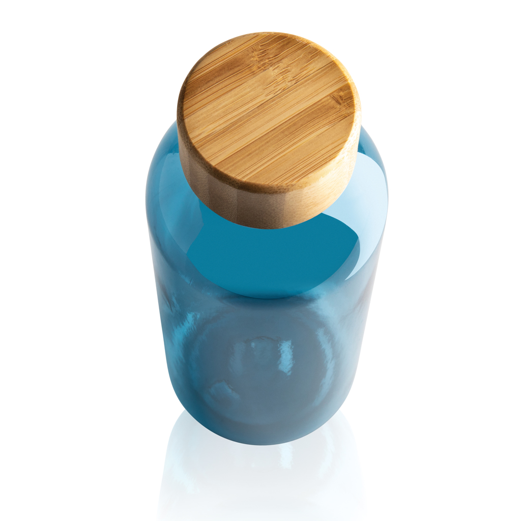 rPET Trinkflasche 660ml mit Bambus-Deckel zum Bedrucken | RCS