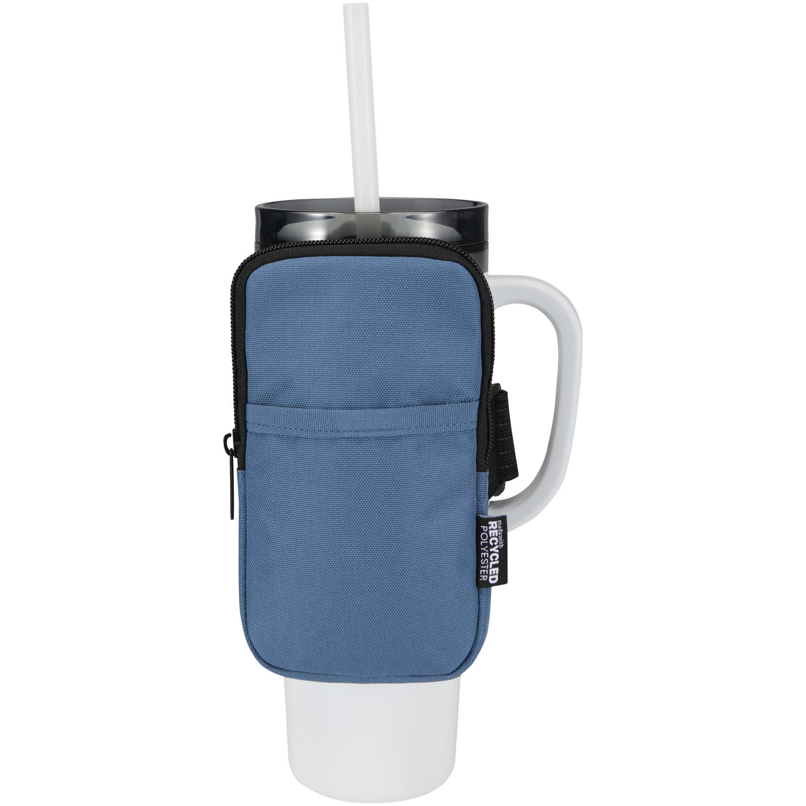 Byron Flaschentasche aus GRS recyceltem Polyester, mit Klettverschluss