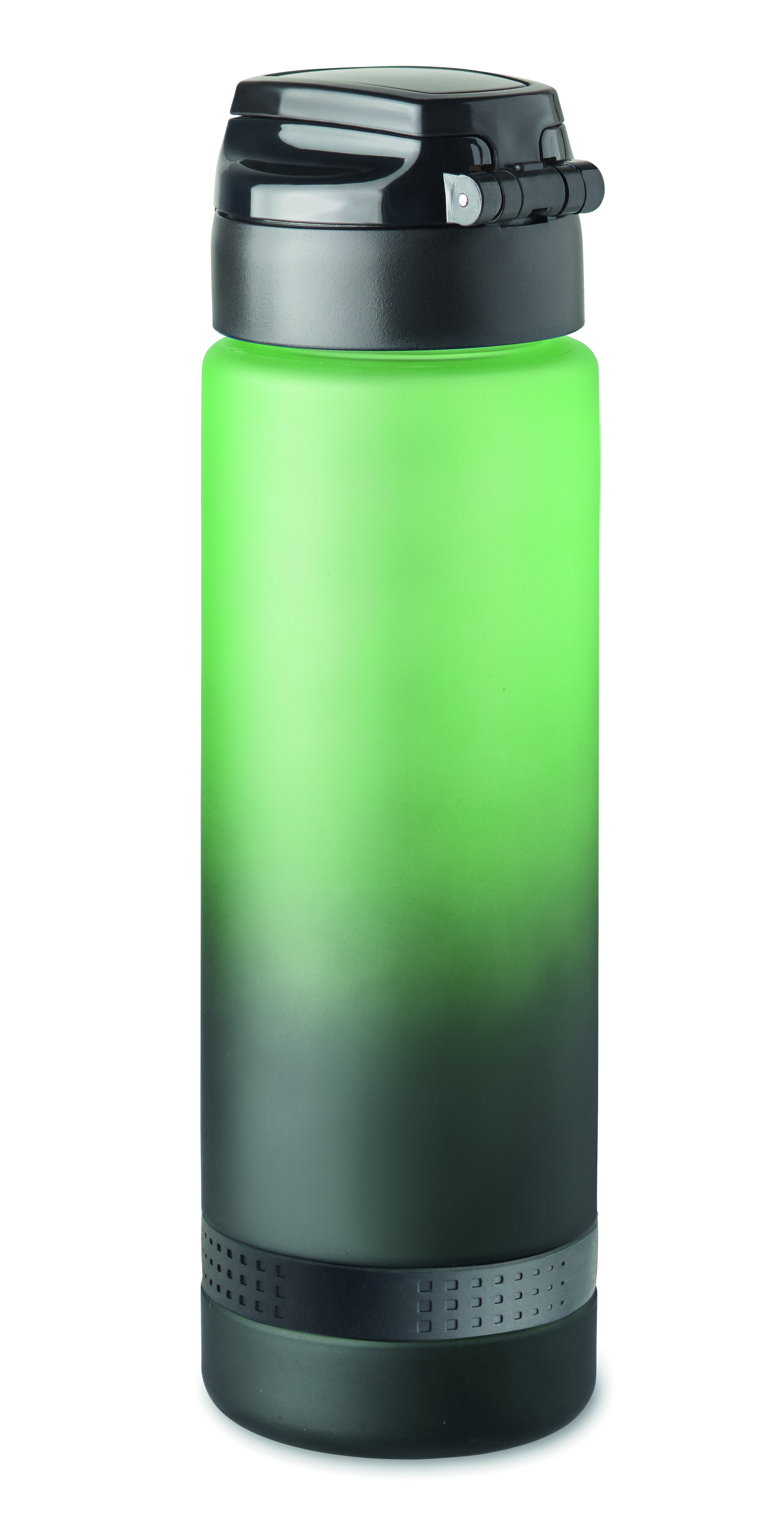 Sport-Trinkflasche RPET 1L LEVEL mit Zeitmarkierung & Flip-Top