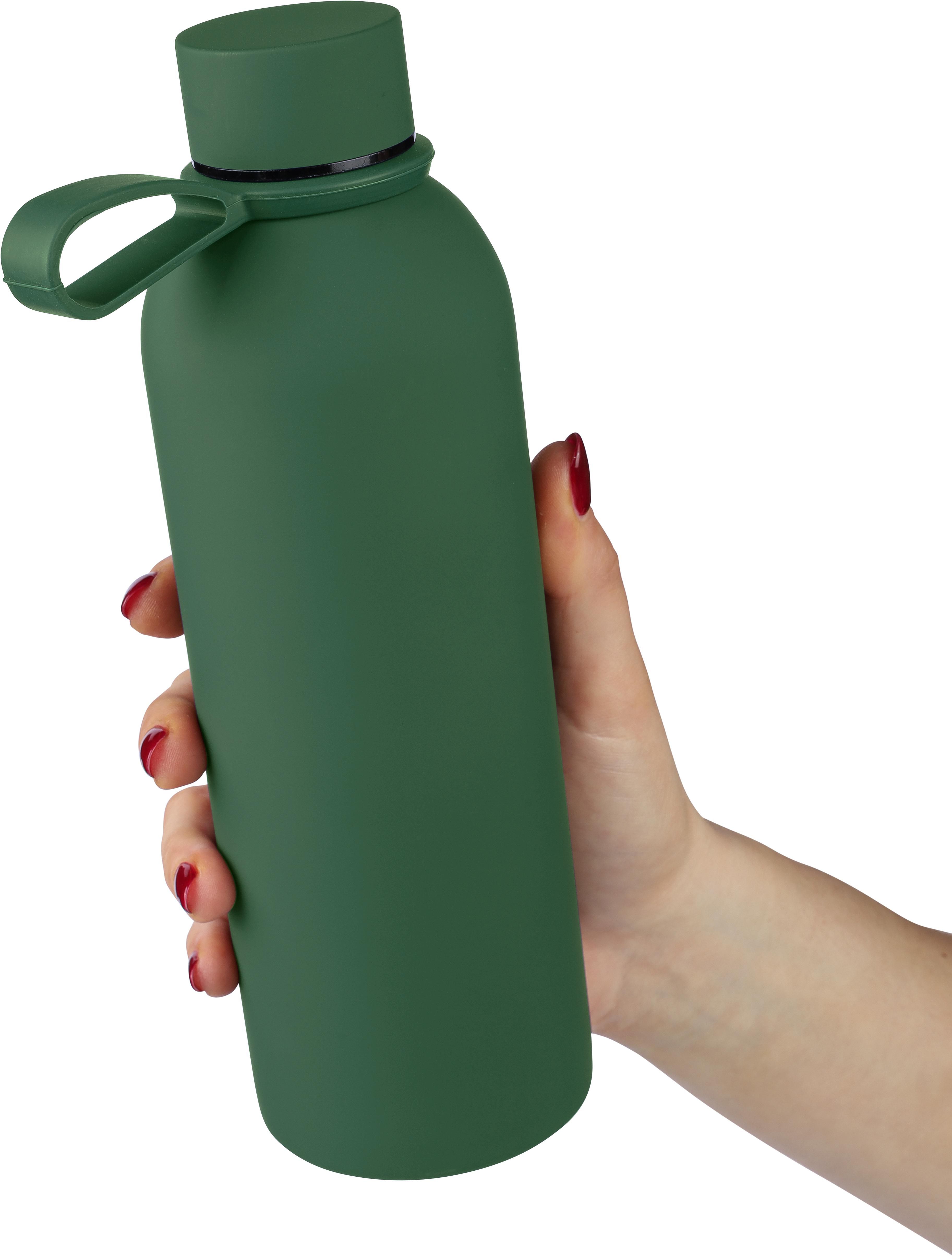 Edelstahl-Trinkflasche Sena 500 ml – doppelwandig, recycelt, bedruckbar