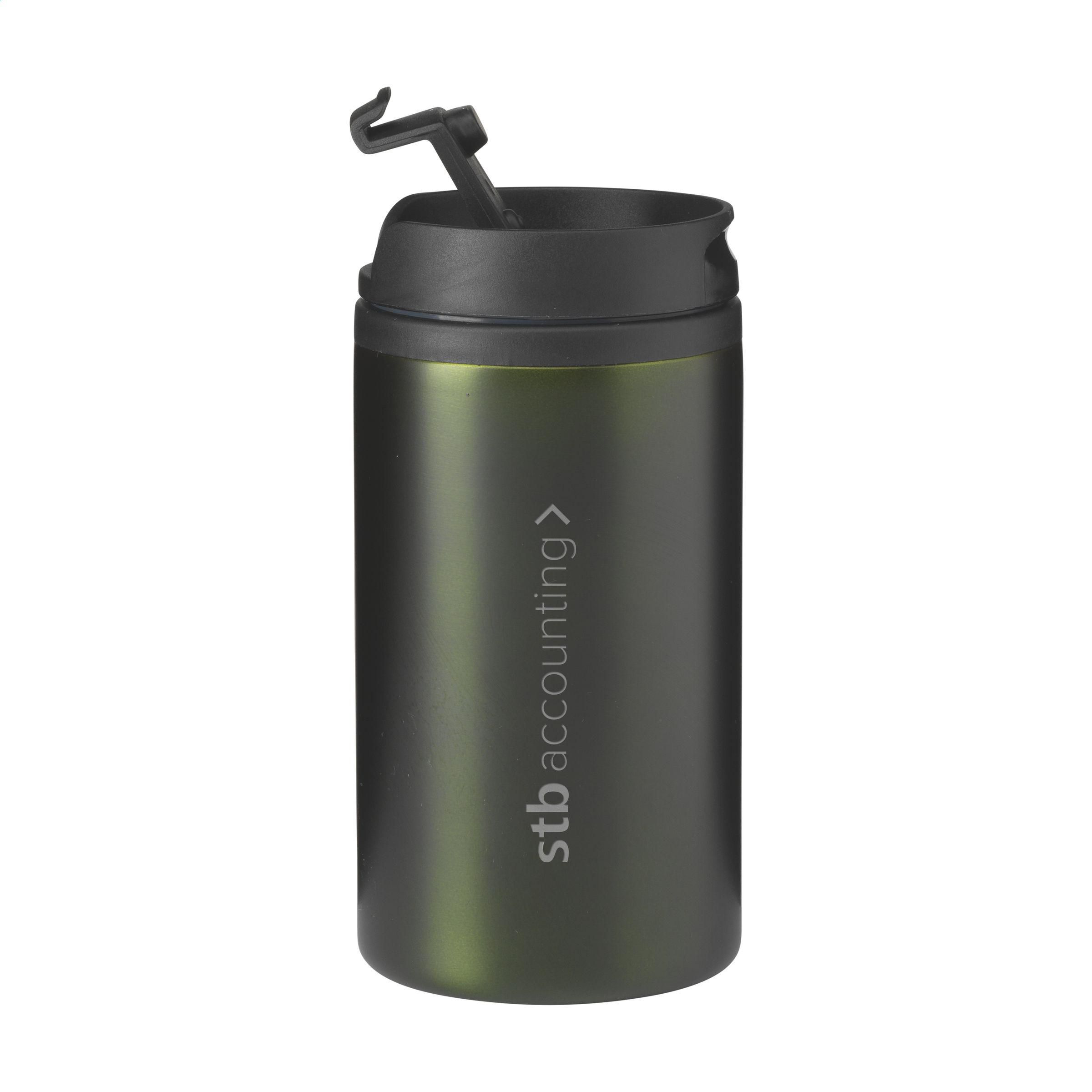 Thermobecher 300 ml, recycelter Edelstahl, doppelwandig, RCS