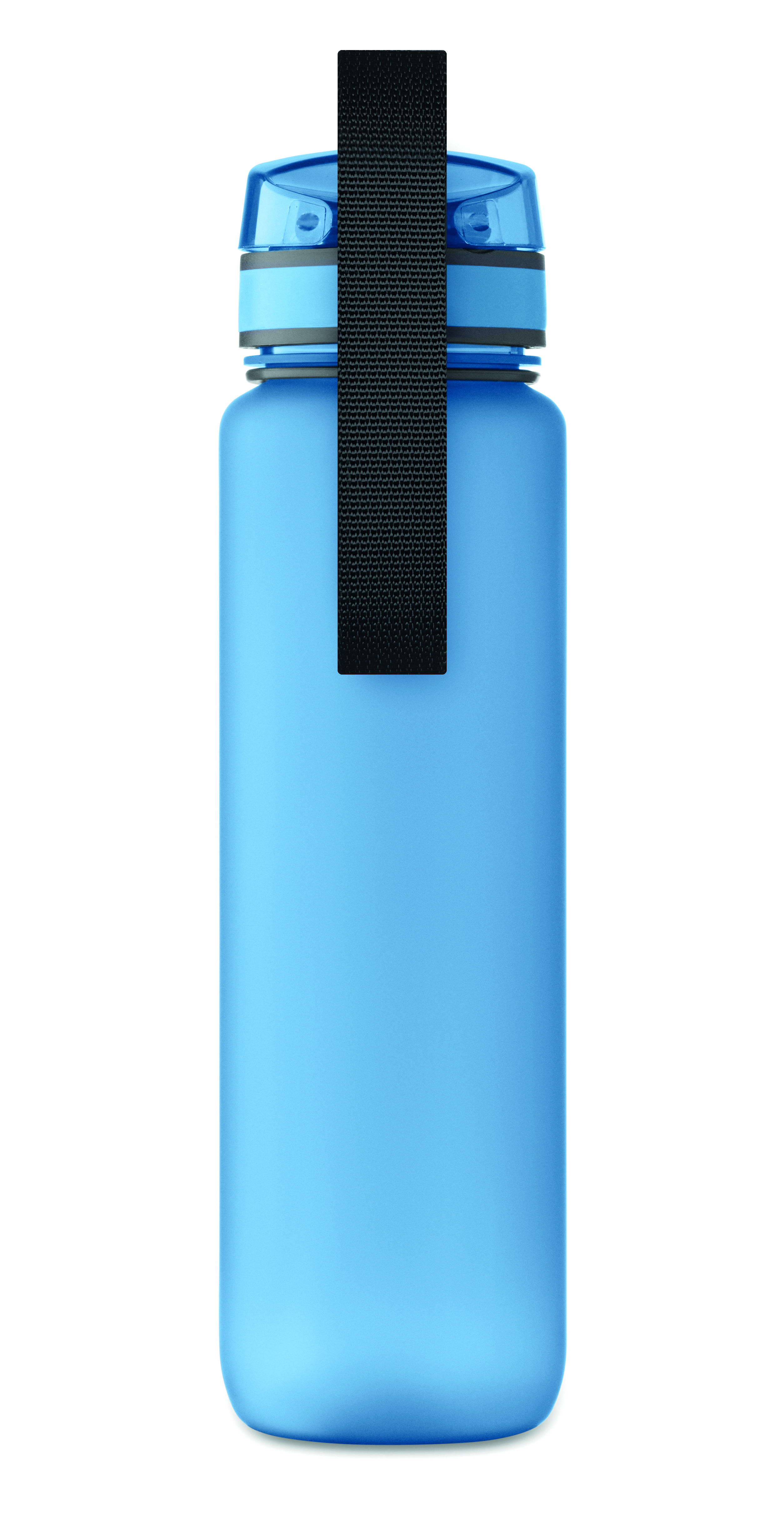 Sport-Trinkflasche RPET 1L ISFORDEN MARK – bedruckbar, mit Trageriemen