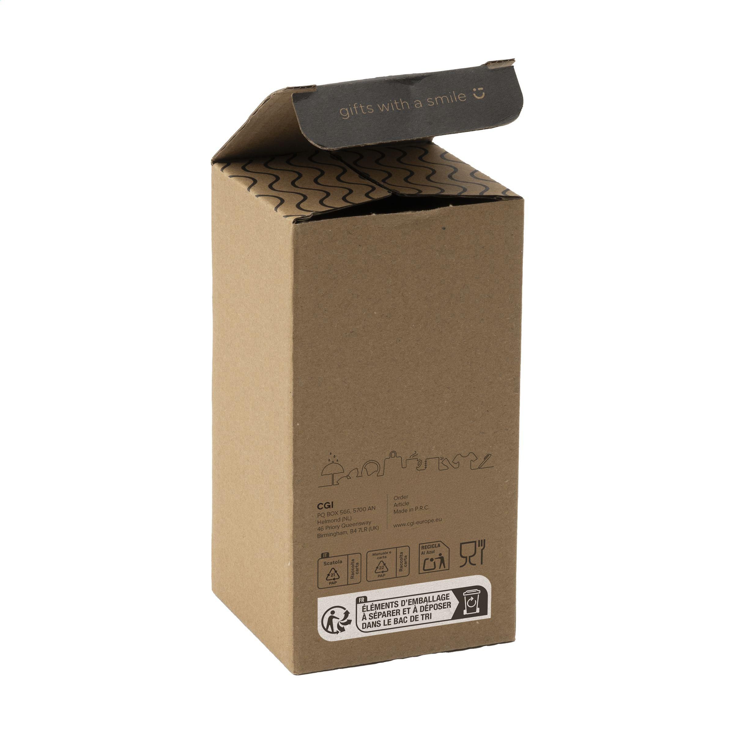 Thermobecher 300 ml, recycelter Edelstahl, doppelwandig, RCS