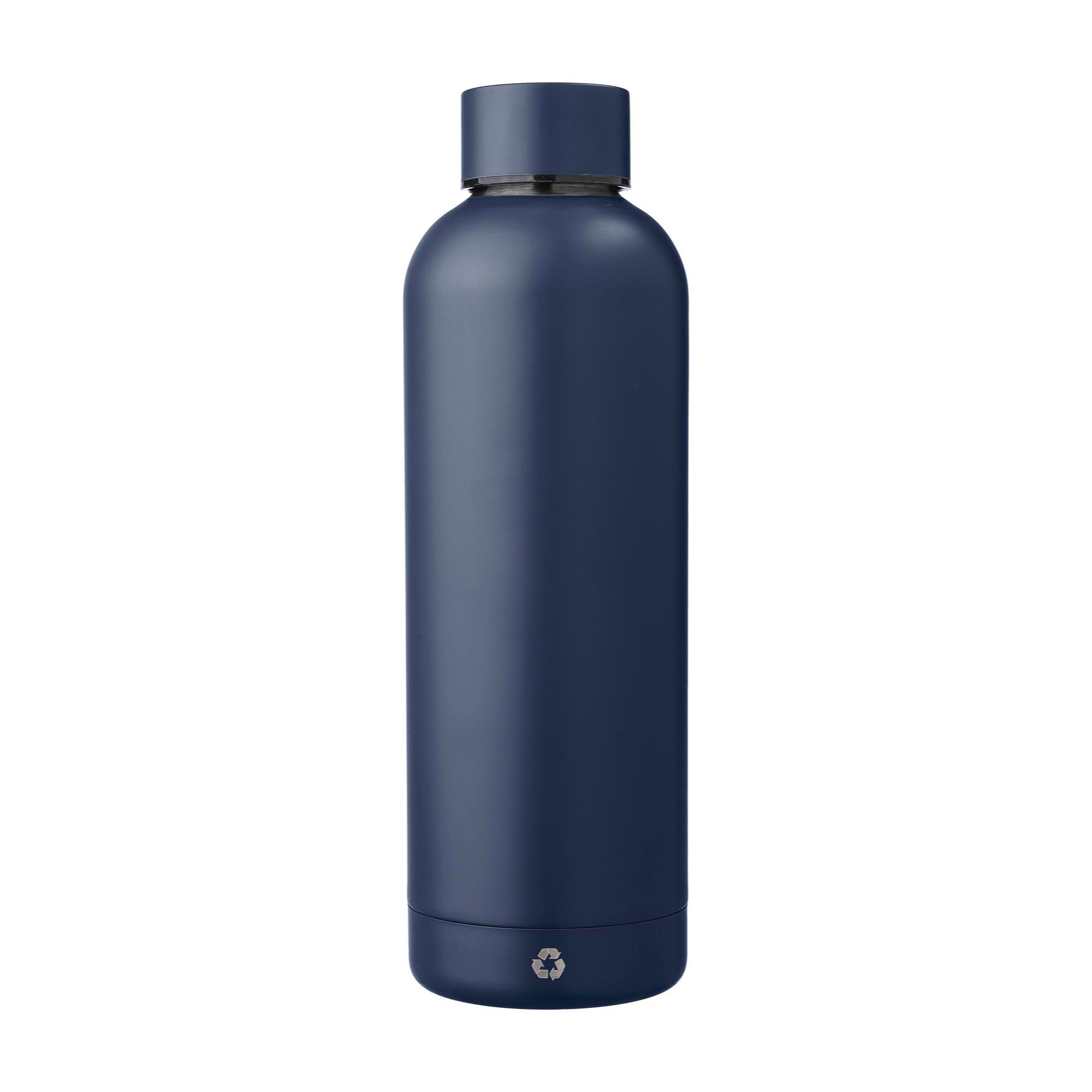 Edelstahl-Trinkflasche recycelt, 500 ml, doppelwandig, bedruckbar