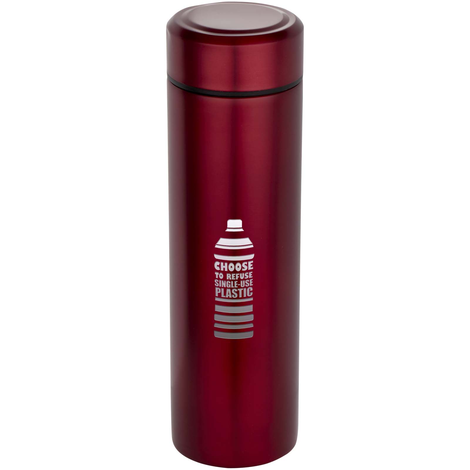 Edelstahl Isolierflasche 450 ml Taylor mit Teesieb – Doppelwand, bedruckbar