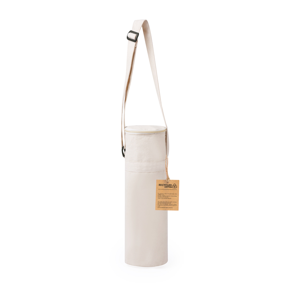 Flaschenkühltasche Sirkin aus recycelter Baumwolle, bedruckbar bis 1,5 l